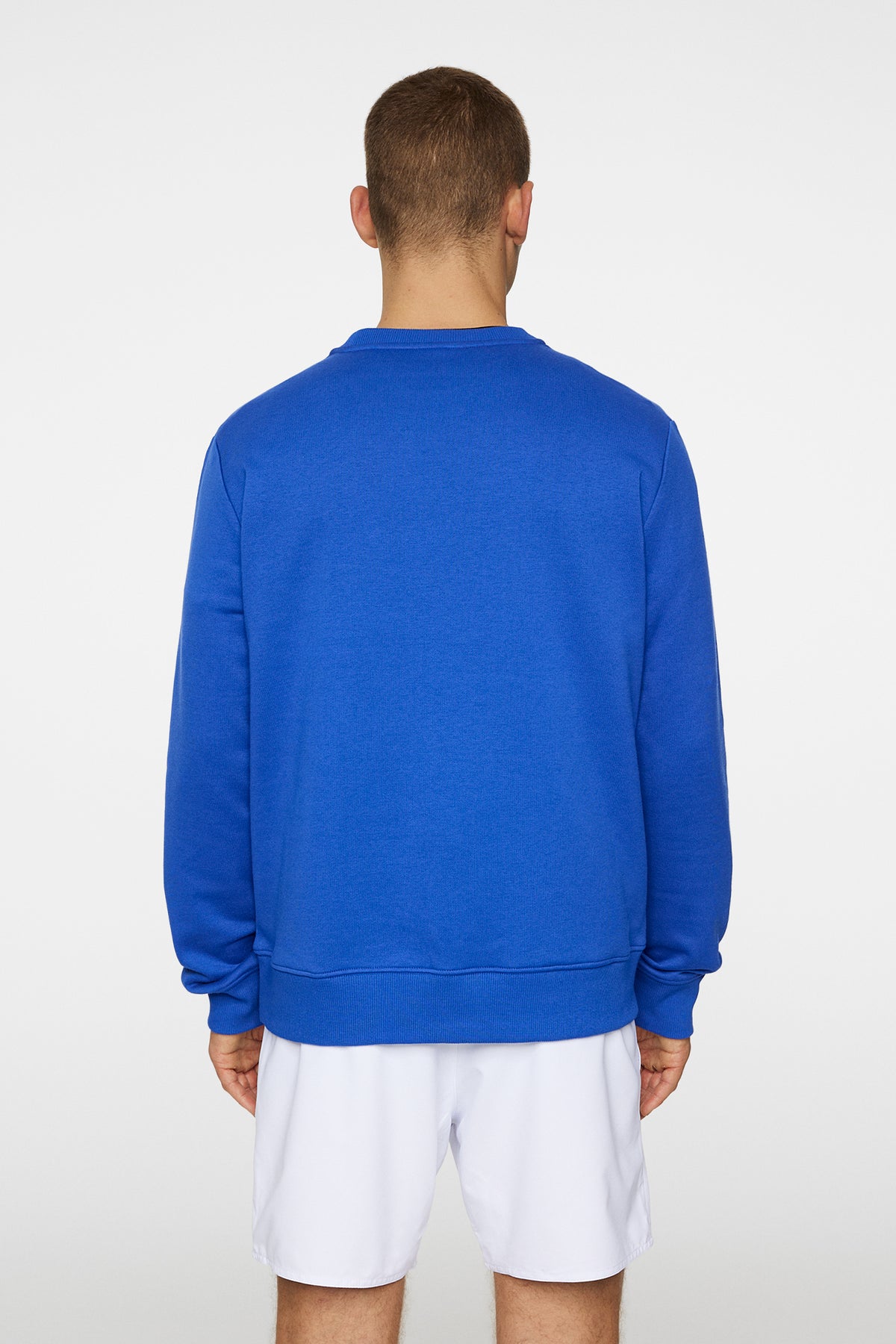 Alpha Crew Neck in Club Blue by J.Lindeberg