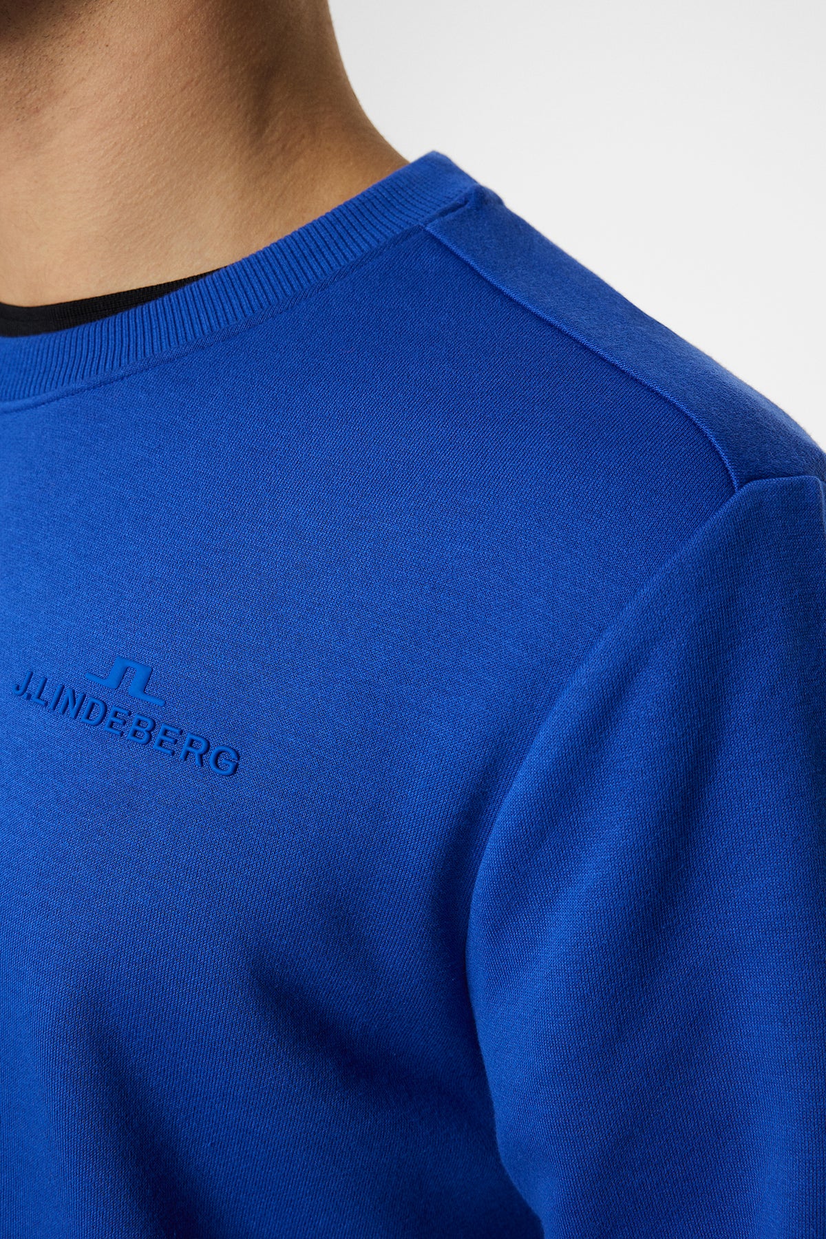 Alpha Crew Neck in Club Blue by J.Lindeberg