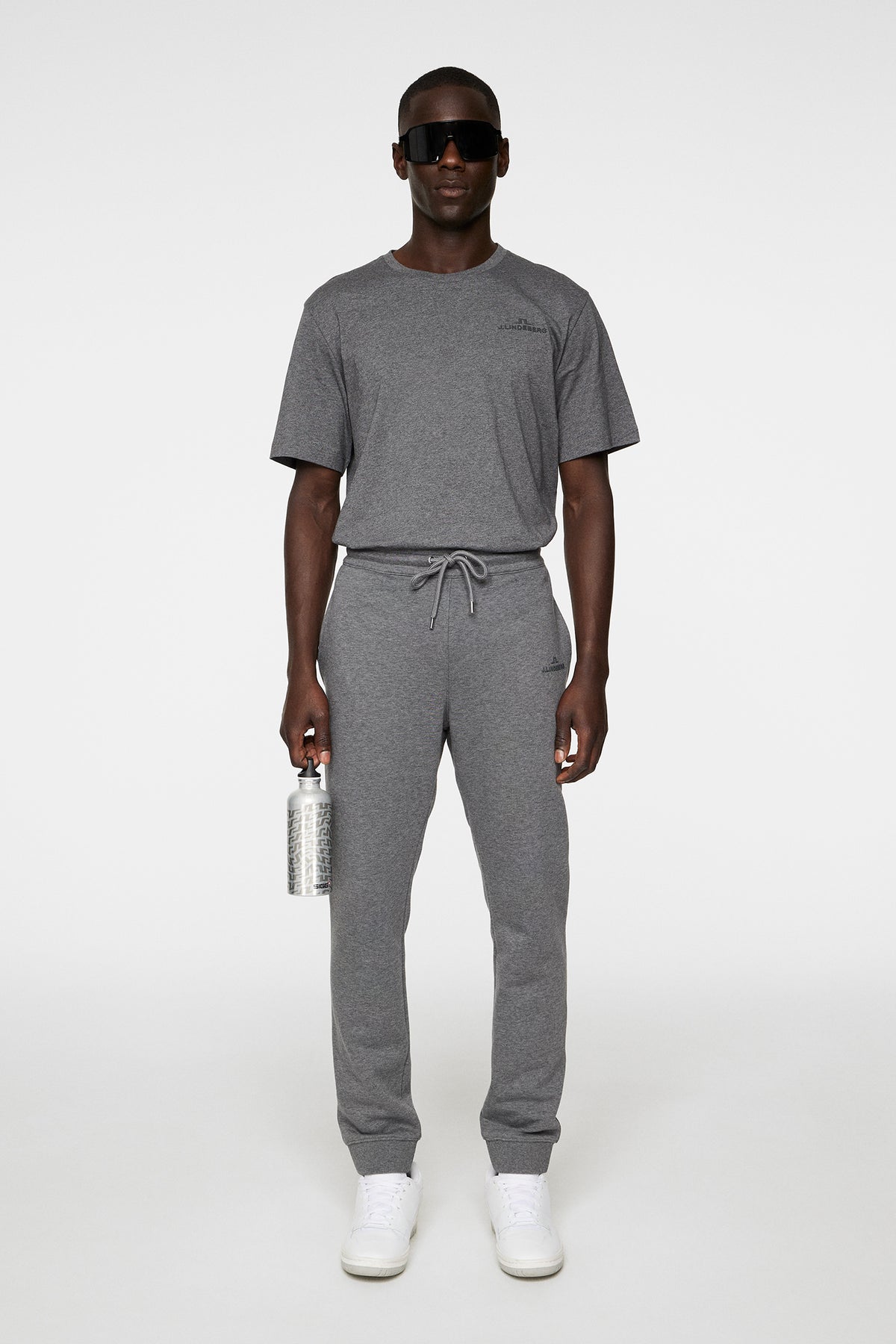 Alpha Sweatpant in Dark Grey Melange by J.Lindeberg