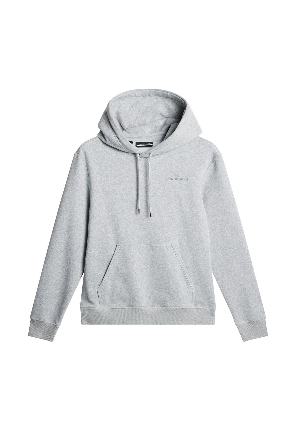 Alpha Hood in Light Grey Melange by J.Lindeberg