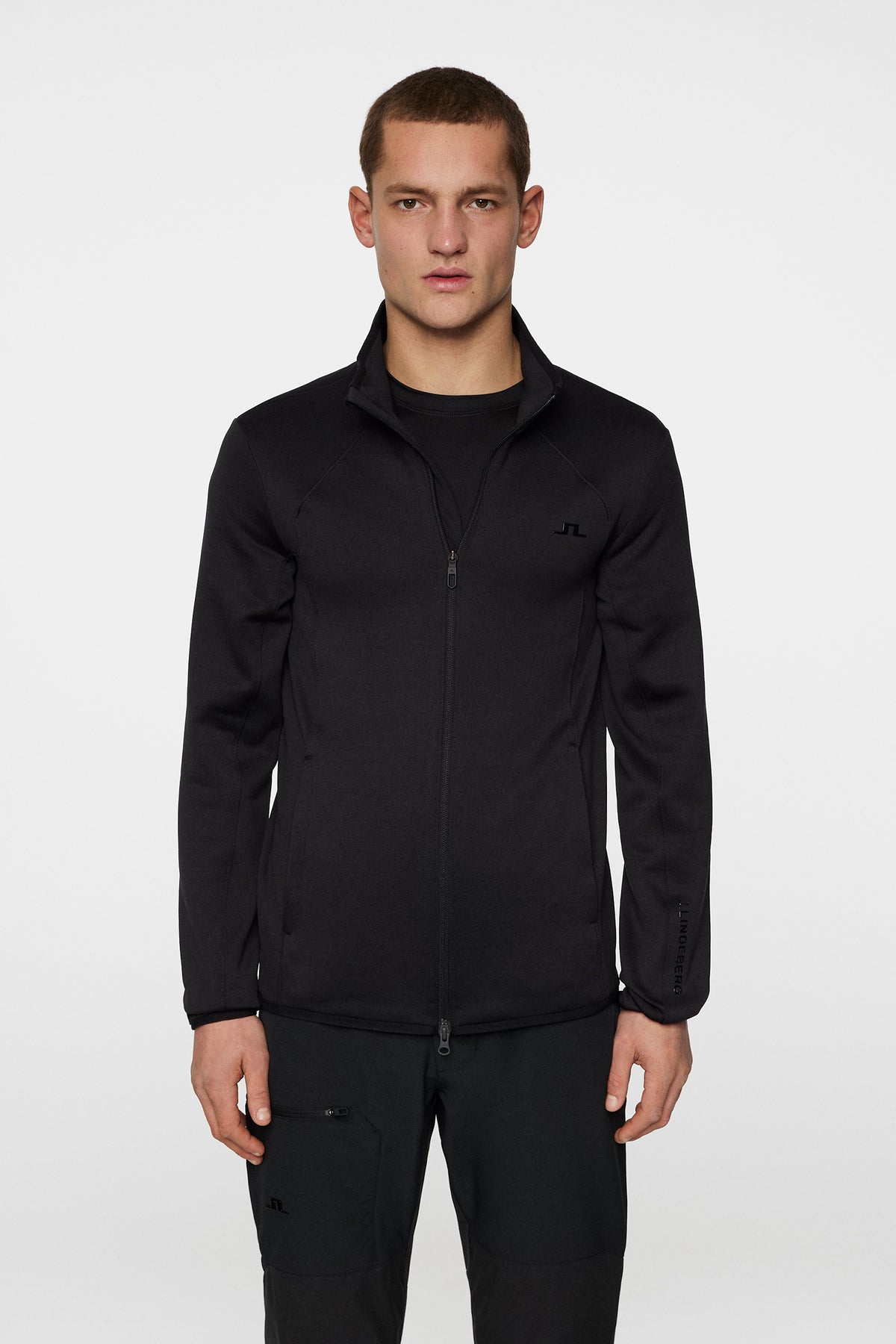 Santino Polartec Mid layer in Black by J.Lindeberg