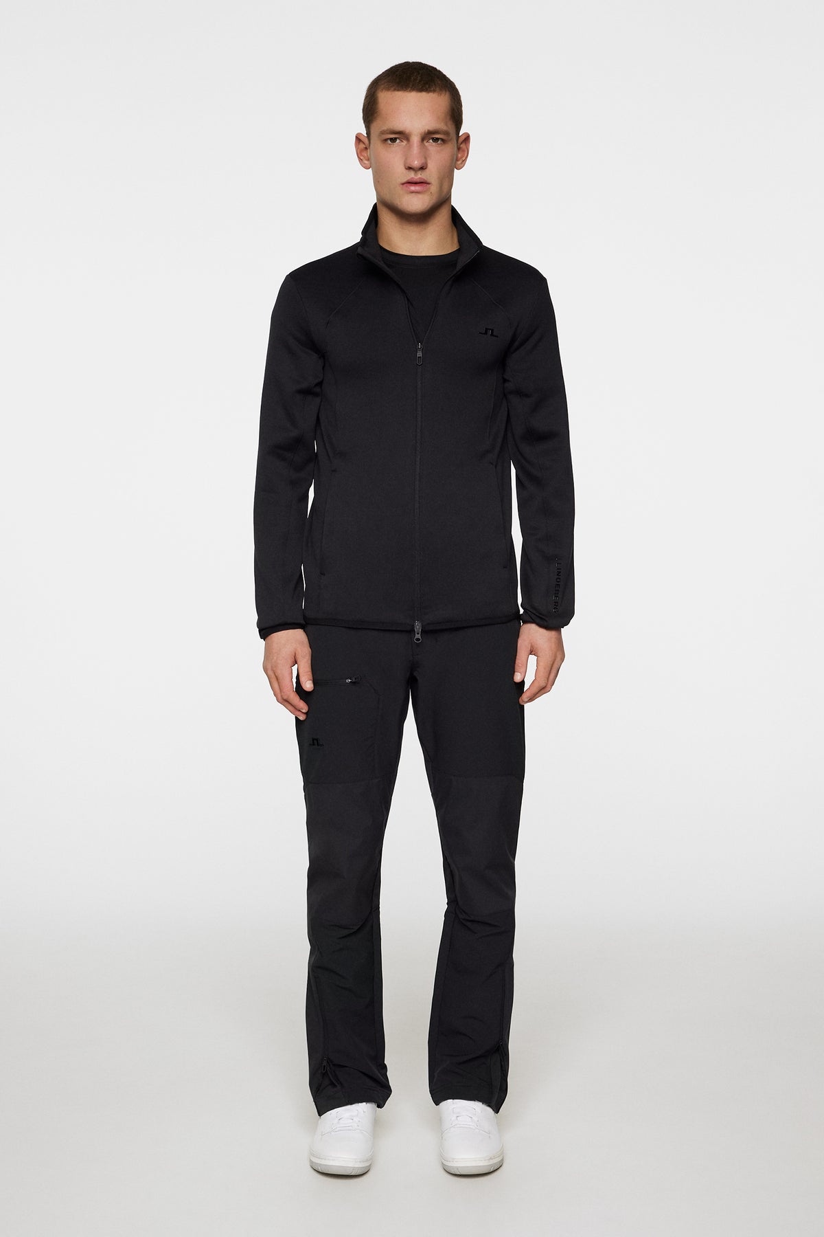 Santino Polartec Mid layer in Black by J.Lindeberg