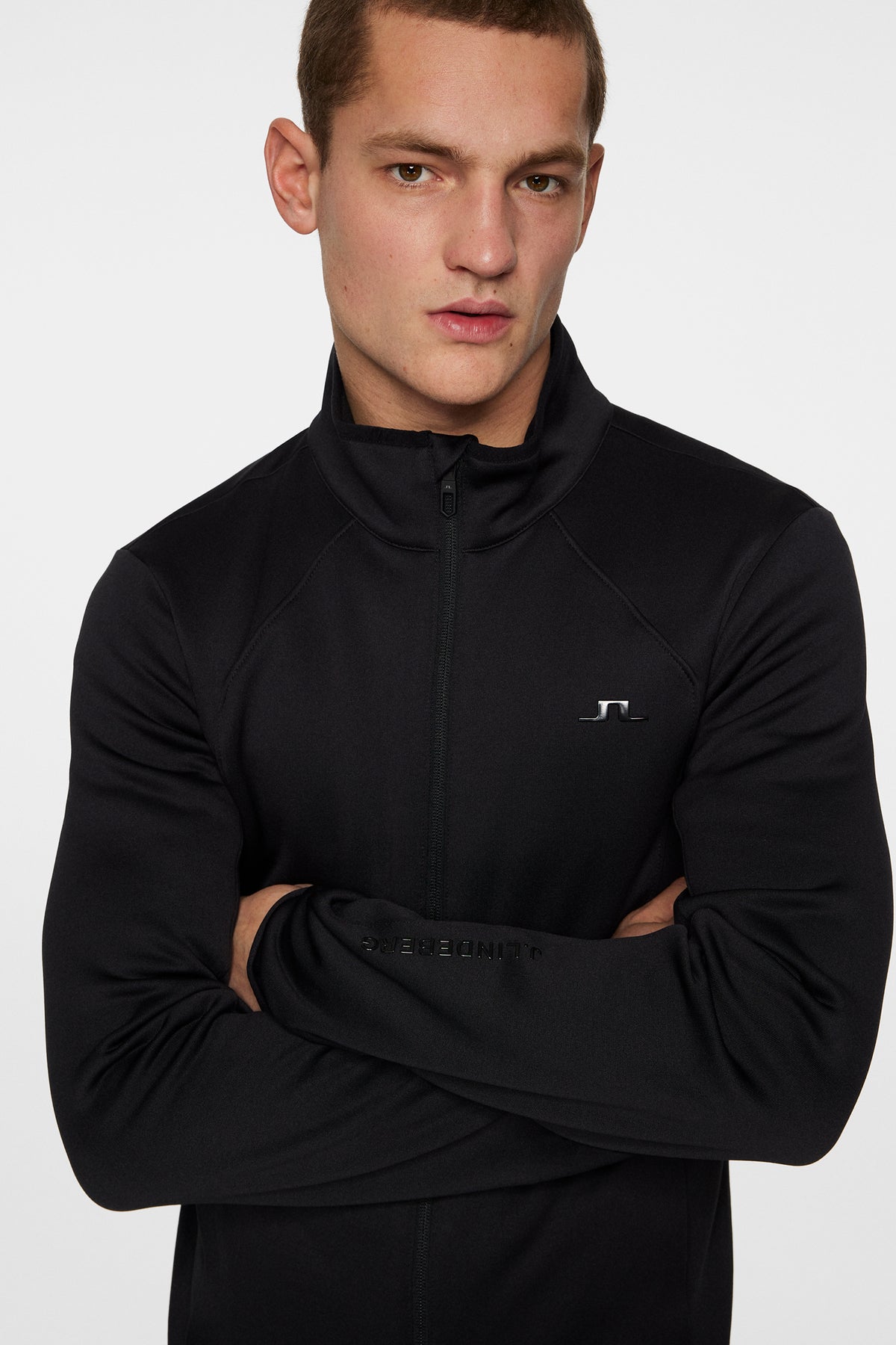 Santino Polartec Mid layer in Black by J.Lindeberg