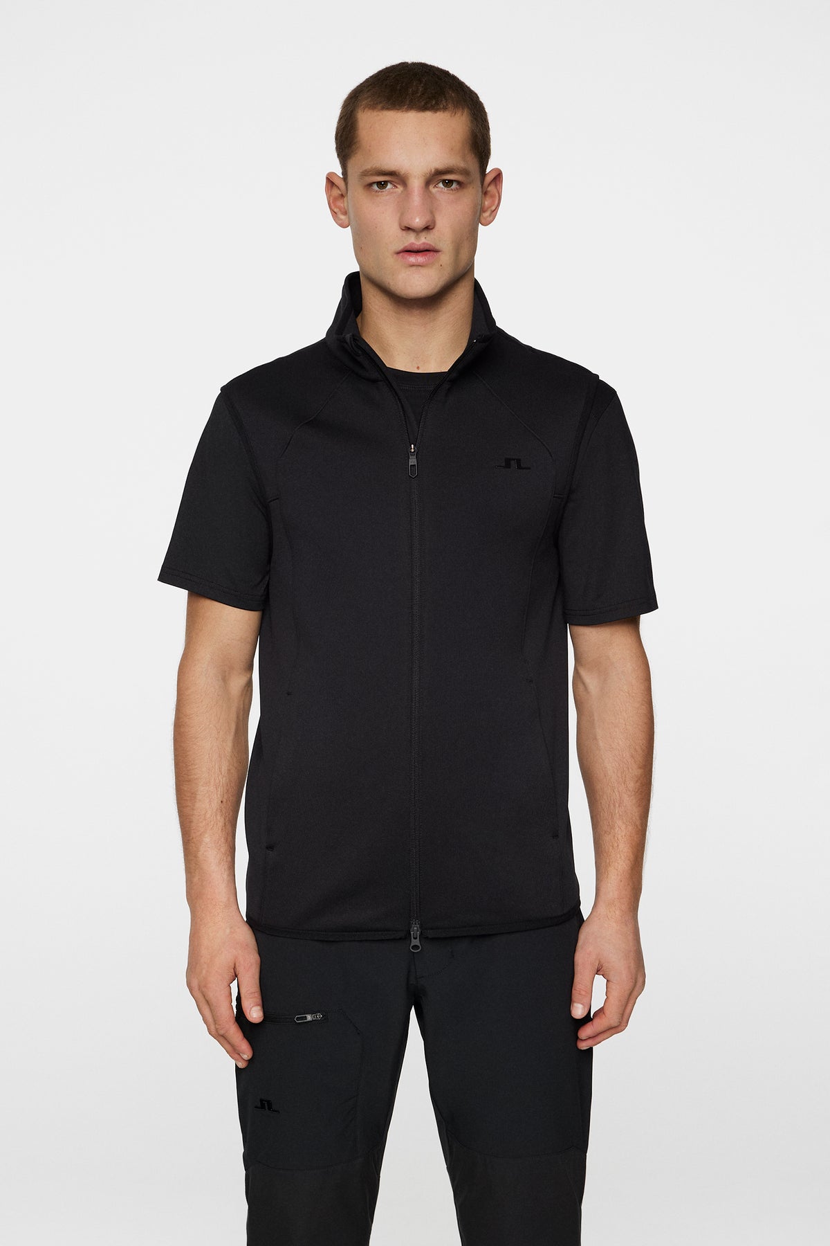 Santino Polartec Vest in Black by J.Lindeberg