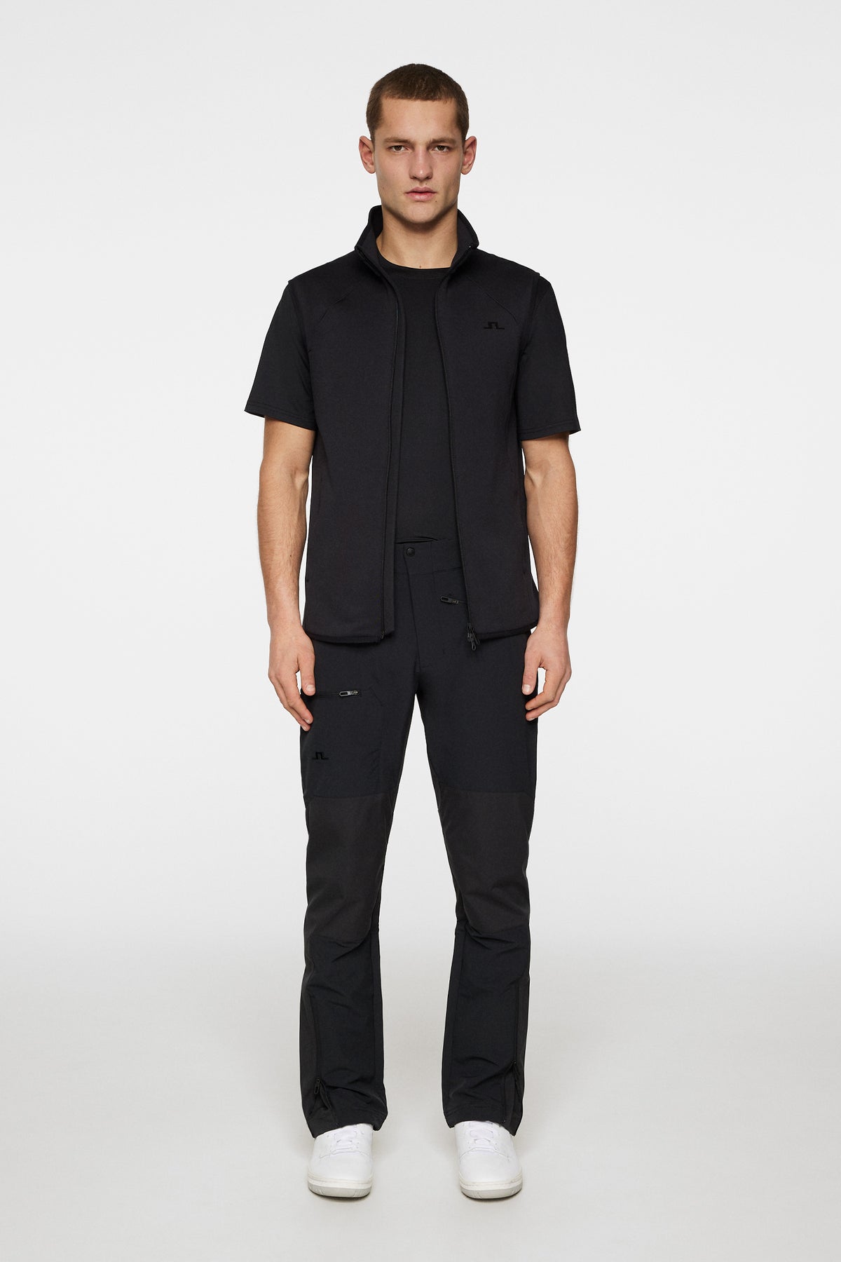Santino Polartec Vest in Black by J.Lindeberg