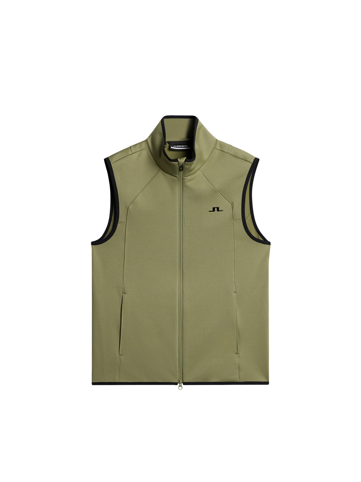 Santino Polartec Vest in Oil Green by J.Lindeberg