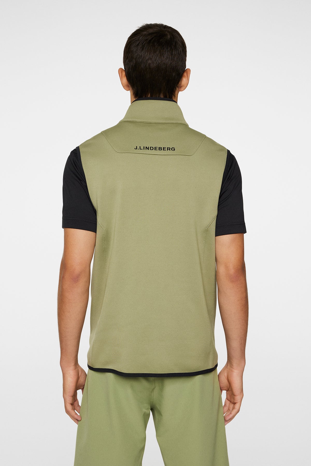 Santino Polartec Vest in Oil Green by J.Lindeberg