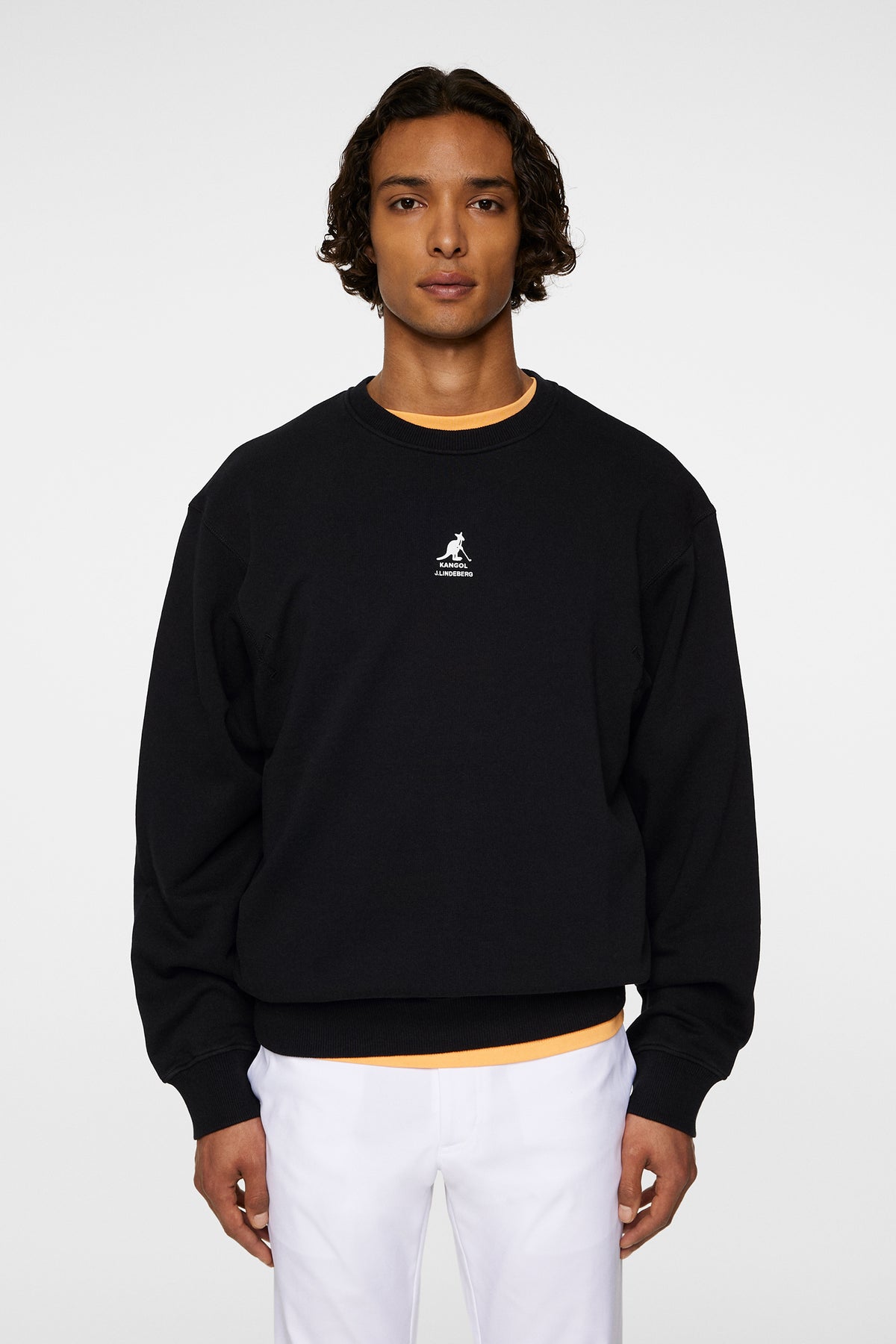Roberto Crewneck in Black by J.Lindeberg