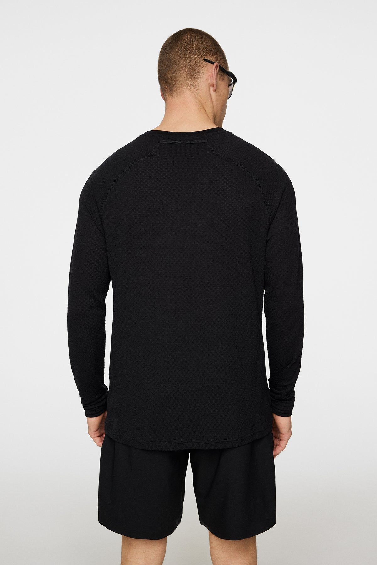 Brent Wool Long Sleeve in Black by J.Lindeberg