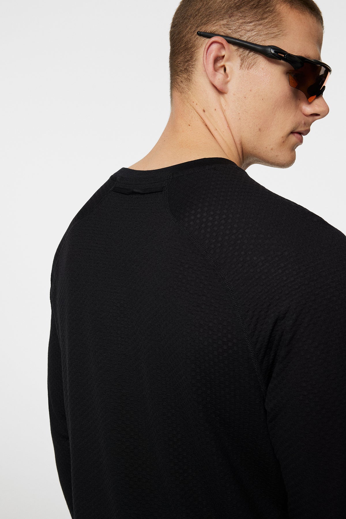 Brent Wool Long Sleeve in Black by J.Lindeberg