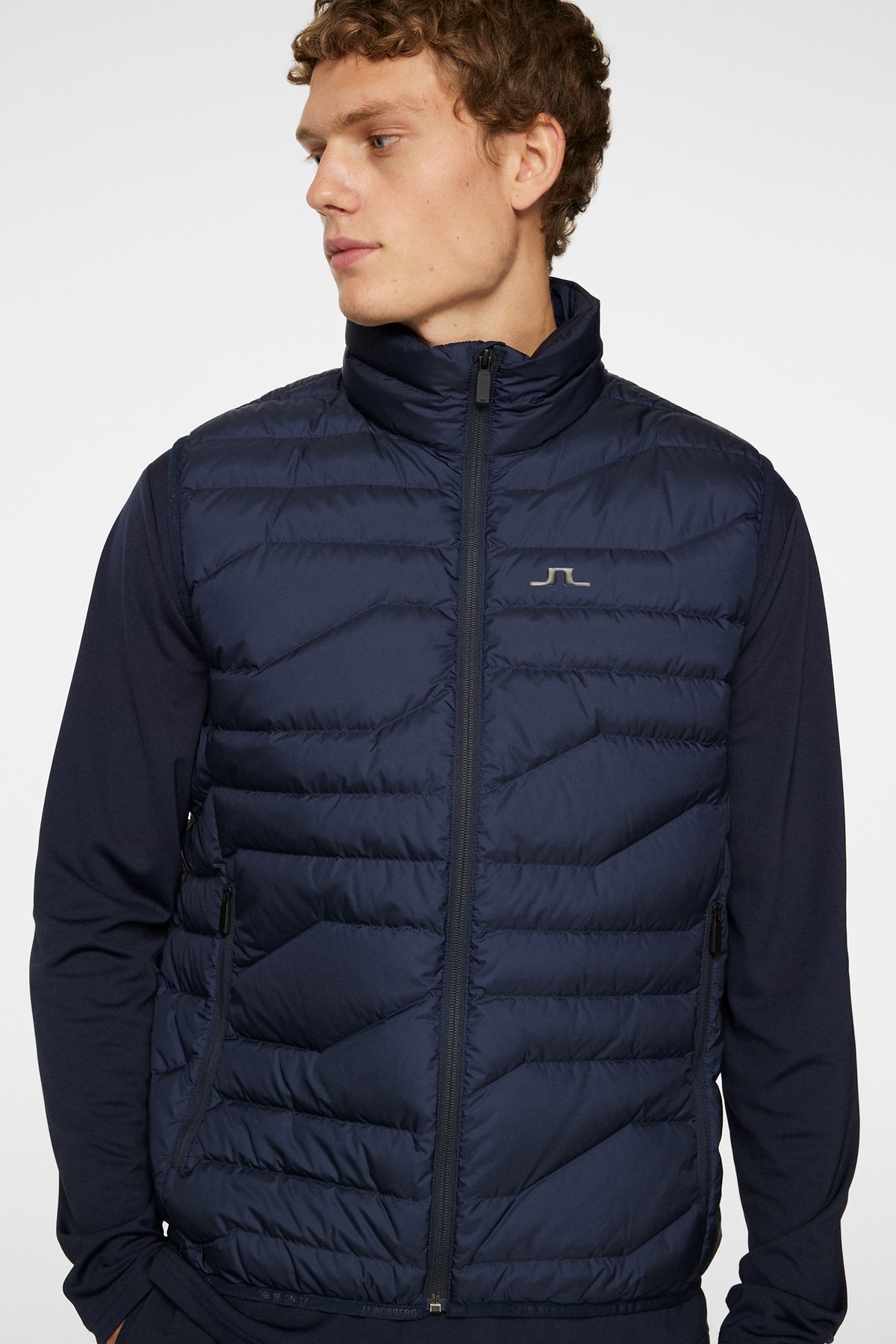 Cliff Light Down Vest in JL Navy by J.Lindeberg