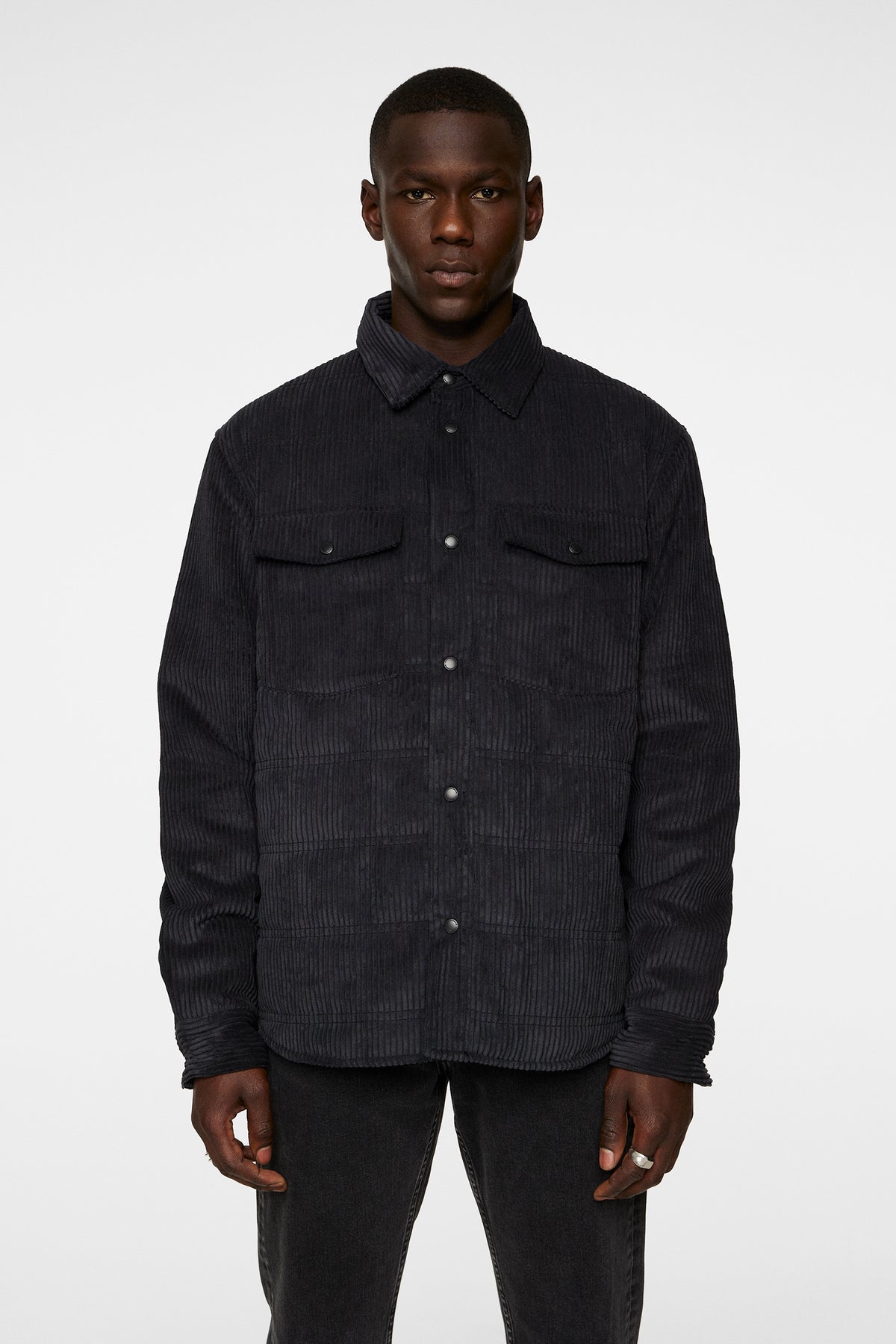 Jasper Overshirt in Black by J.Lindeberg