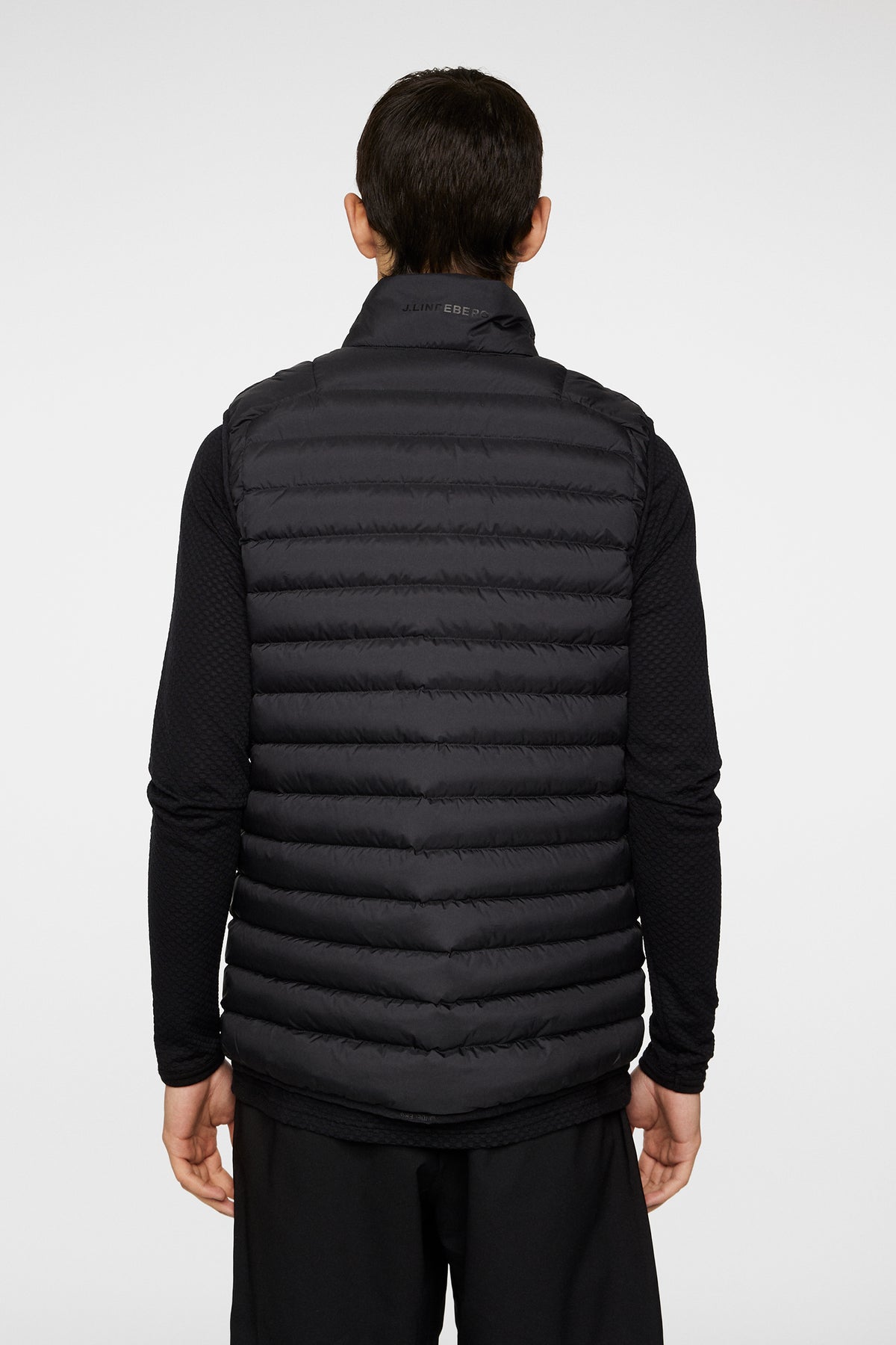 Oden Light Down Vest in Black by J.Lindeberg