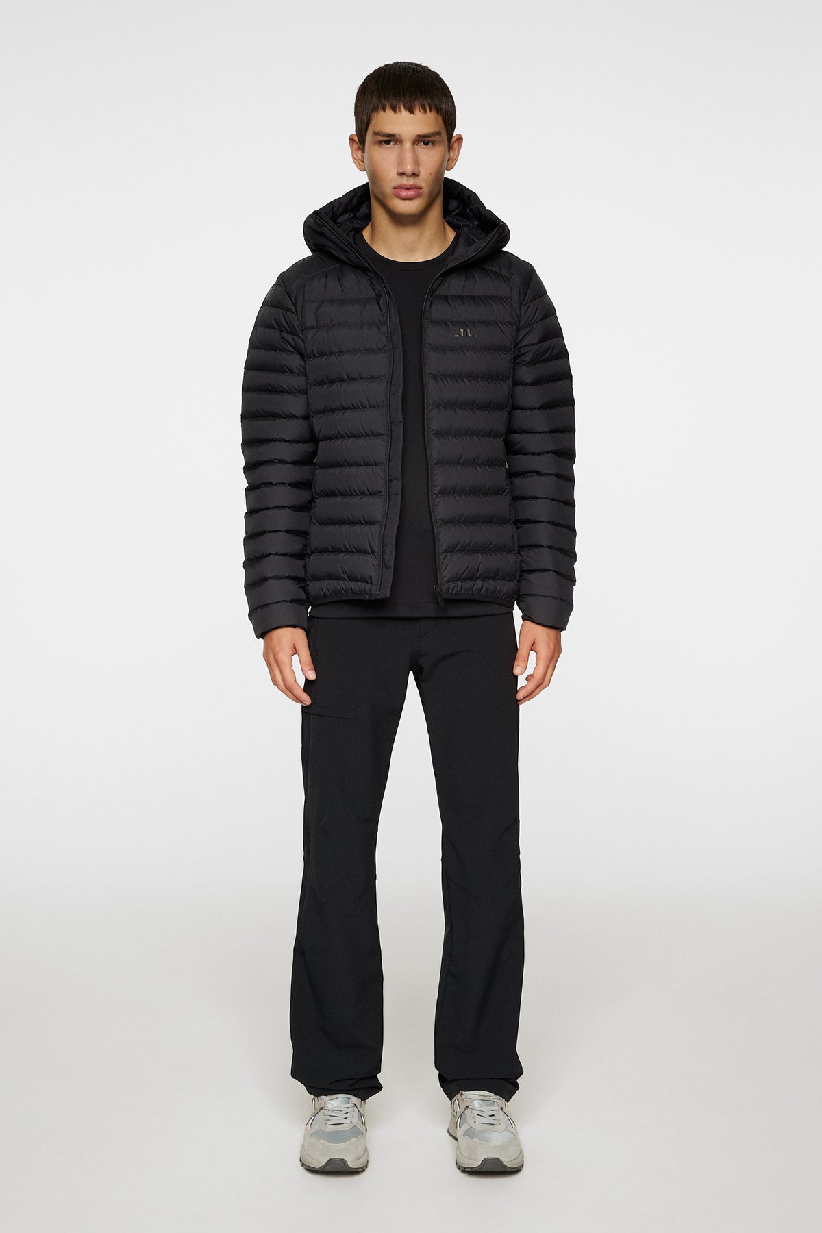 Oden Light Down Hood in Black by J.Lindeberg