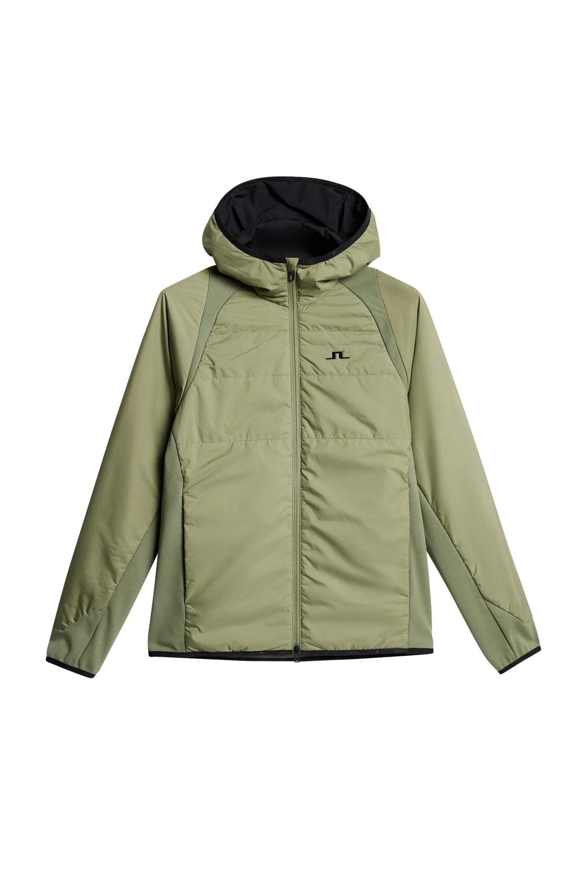 Scott Hybrid Hood in Oil Green by J.Lindeberg