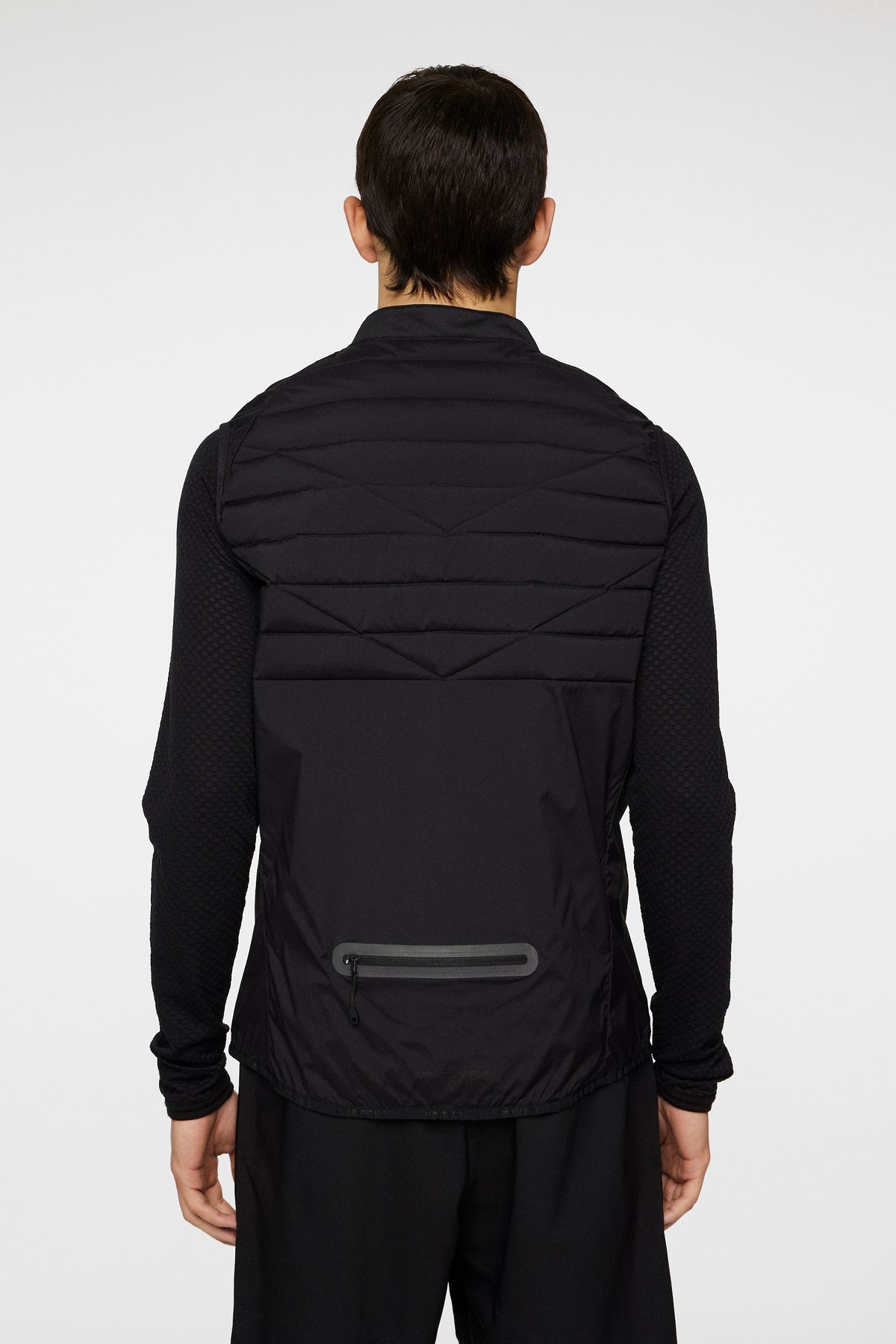 Juliano Pro Pack Vest in Black by J.Lindeberg
