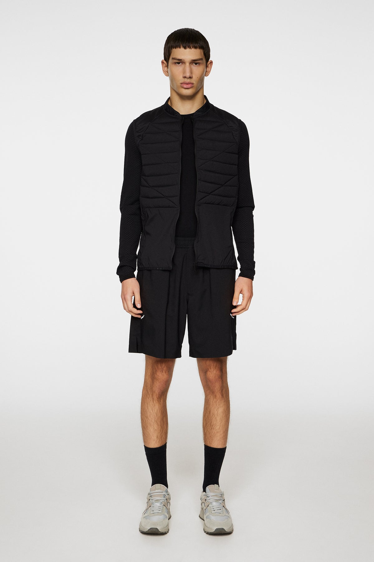 Juliano Pro Pack Vest in Black by J.Lindeberg