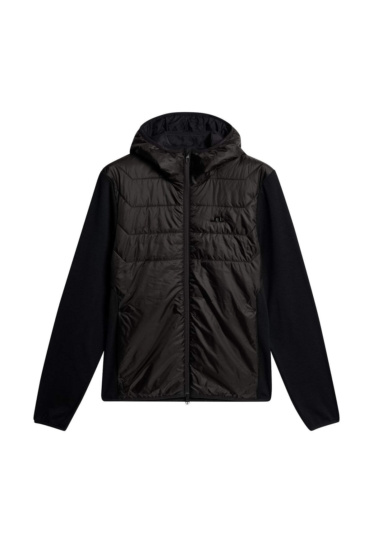 Gregory Hybrid Hood in Black by J.Lindeberg