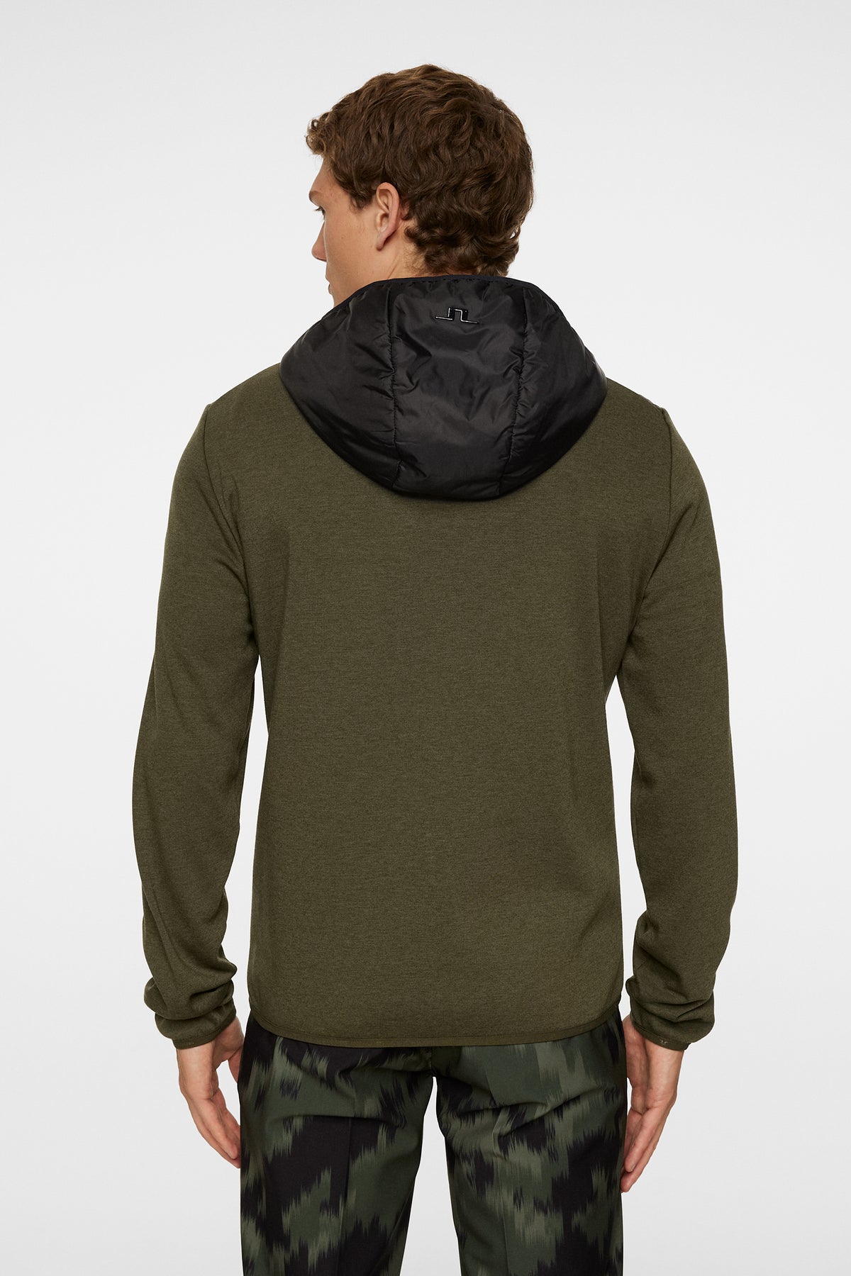 Gregory Hybrid Hood in Forest Green by J.Lindeberg