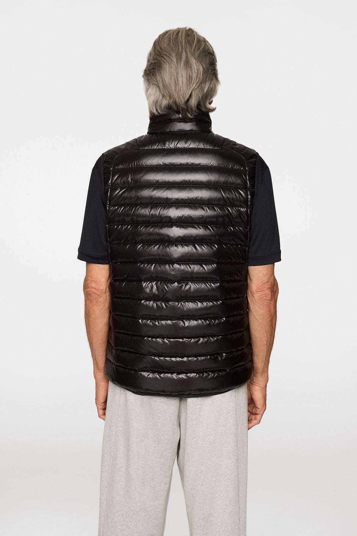Oden Light Down Vest in Black by J.Lindeberg