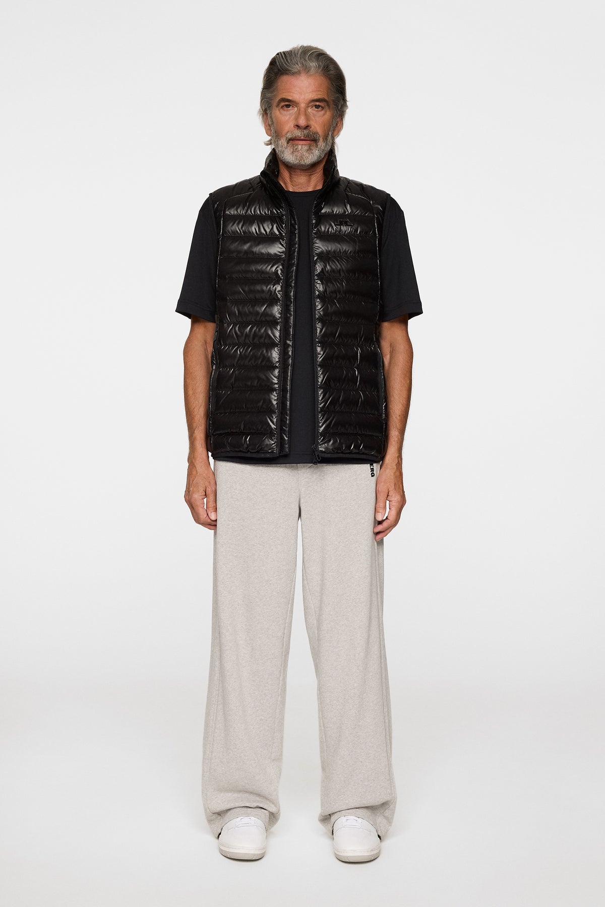 Oden Light Down Vest in Black by J.Lindeberg