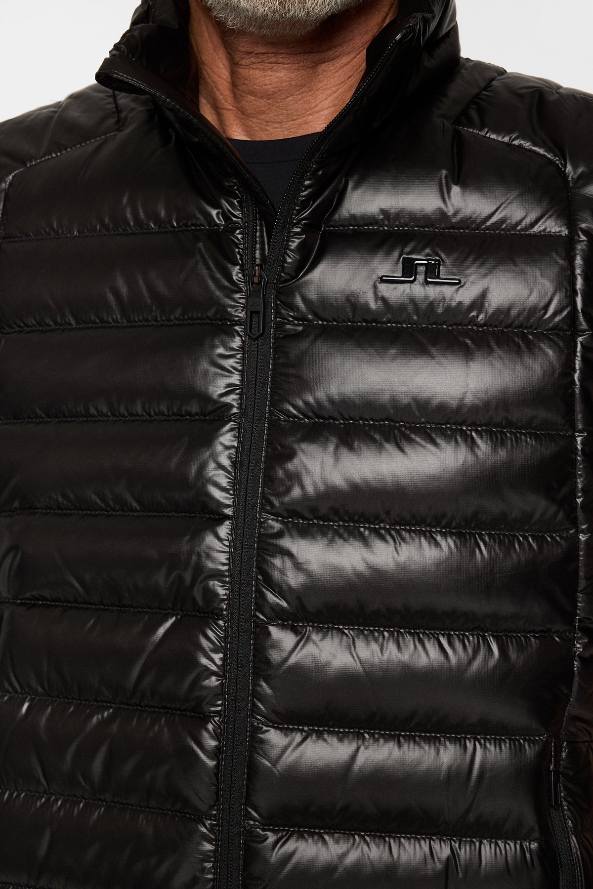 Oden Light Down Vest in Black by J.Lindeberg