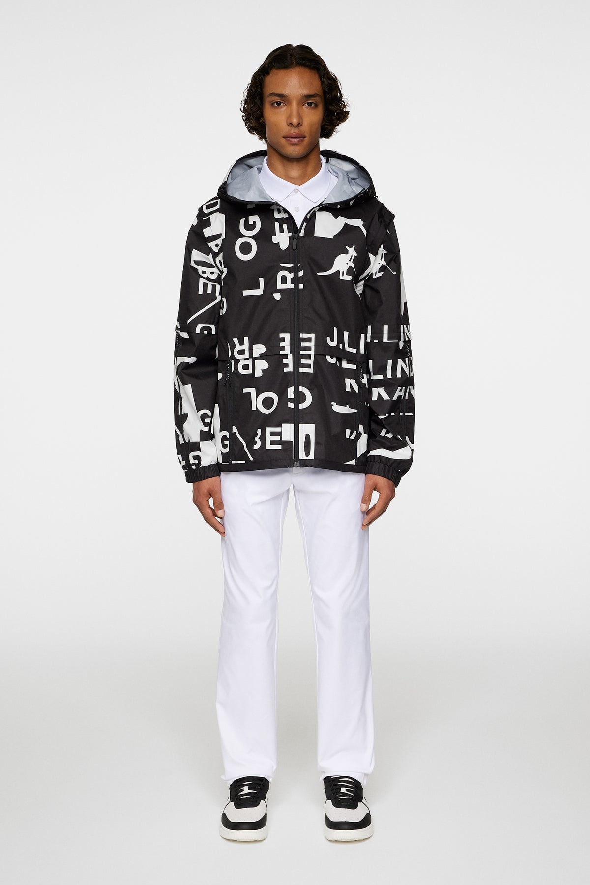 All Gear Outerwear in JL Kangol Black White L by J.Lindeberg