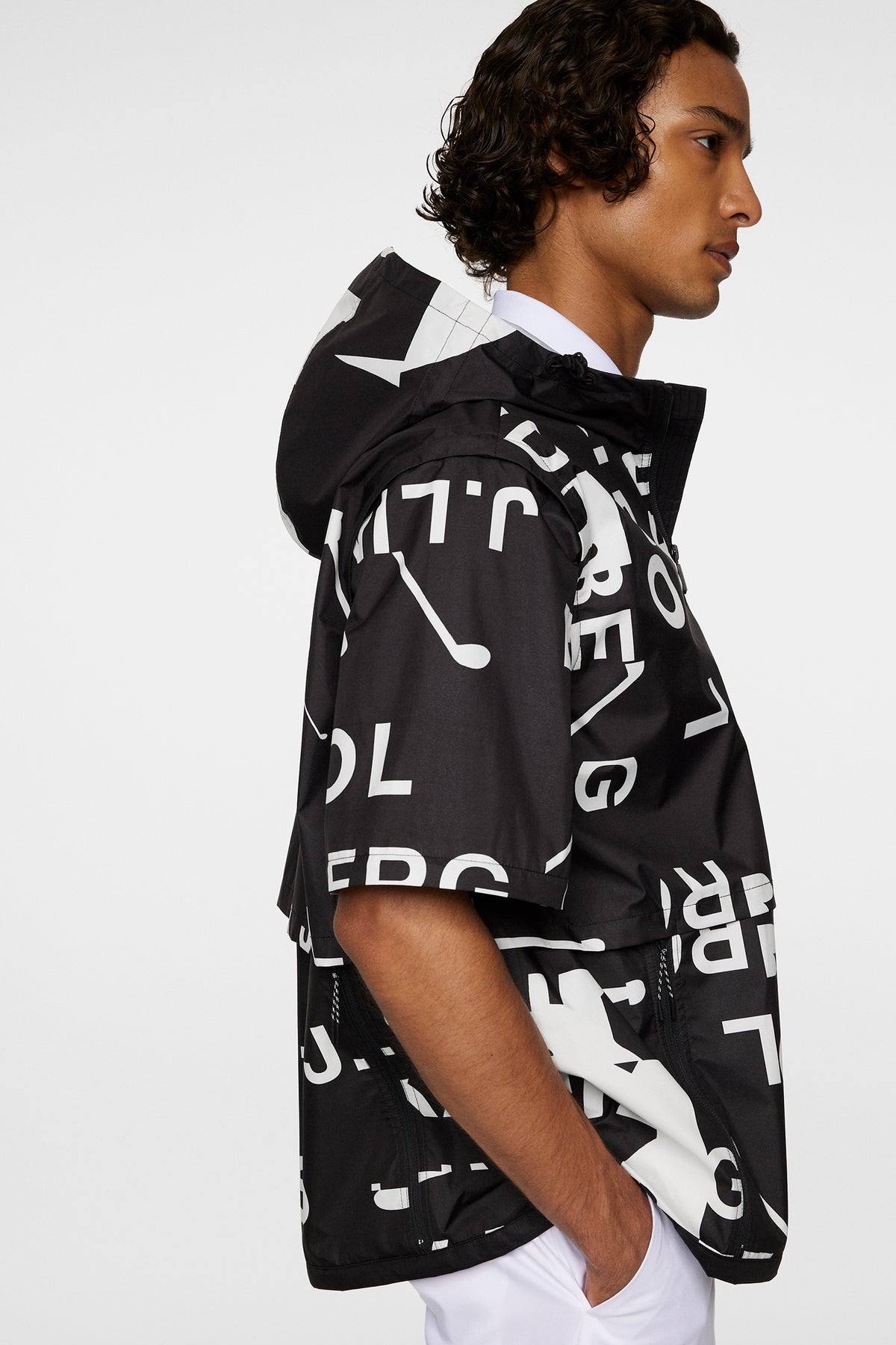 All Gear Outerwear in JL Kangol Black White L by J.Lindeberg