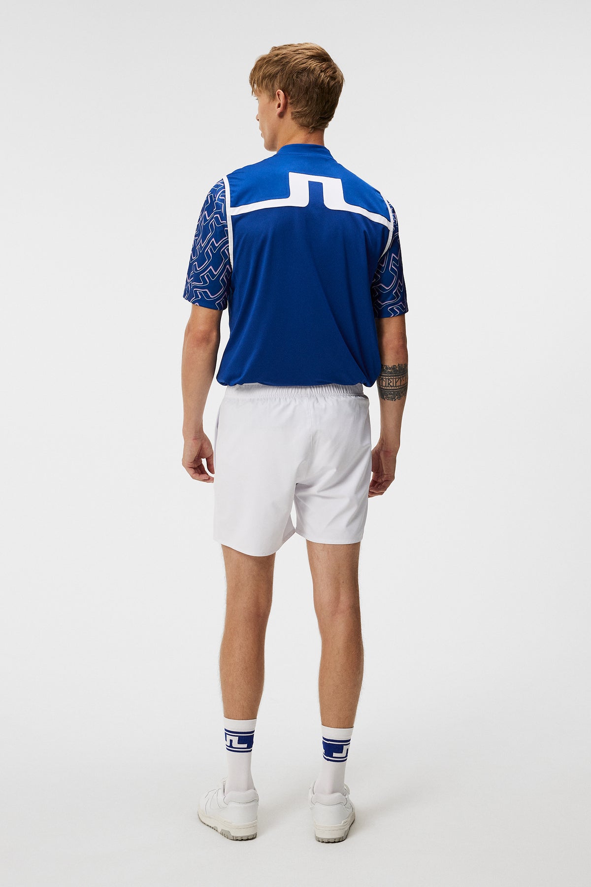 Preston Shorts in White by J.Lindeberg