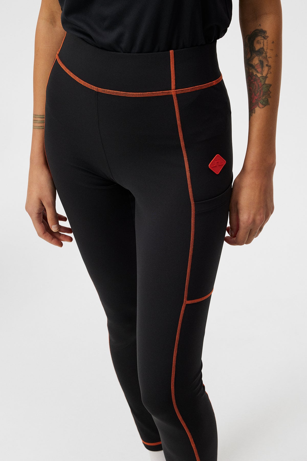 Mena Tights in Black by J.Lindeberg