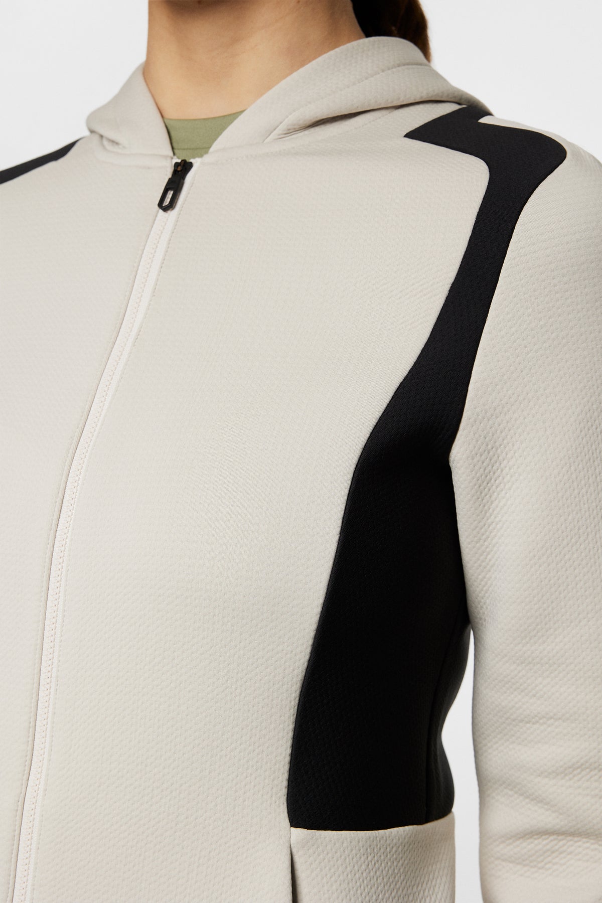 Ella Zip Hood in Moonbeam by J.Lindeberg