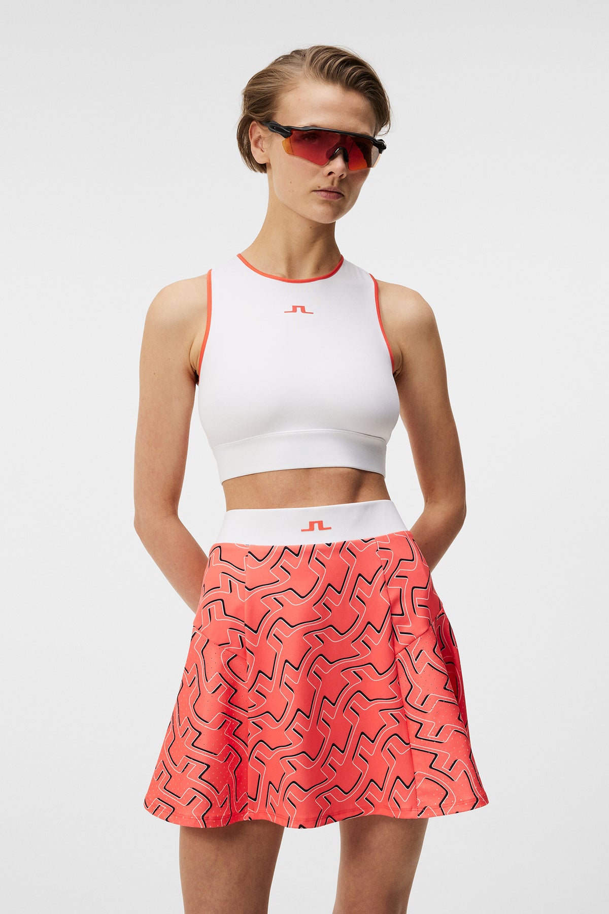 Maggie Top in White by J.Lindeberg