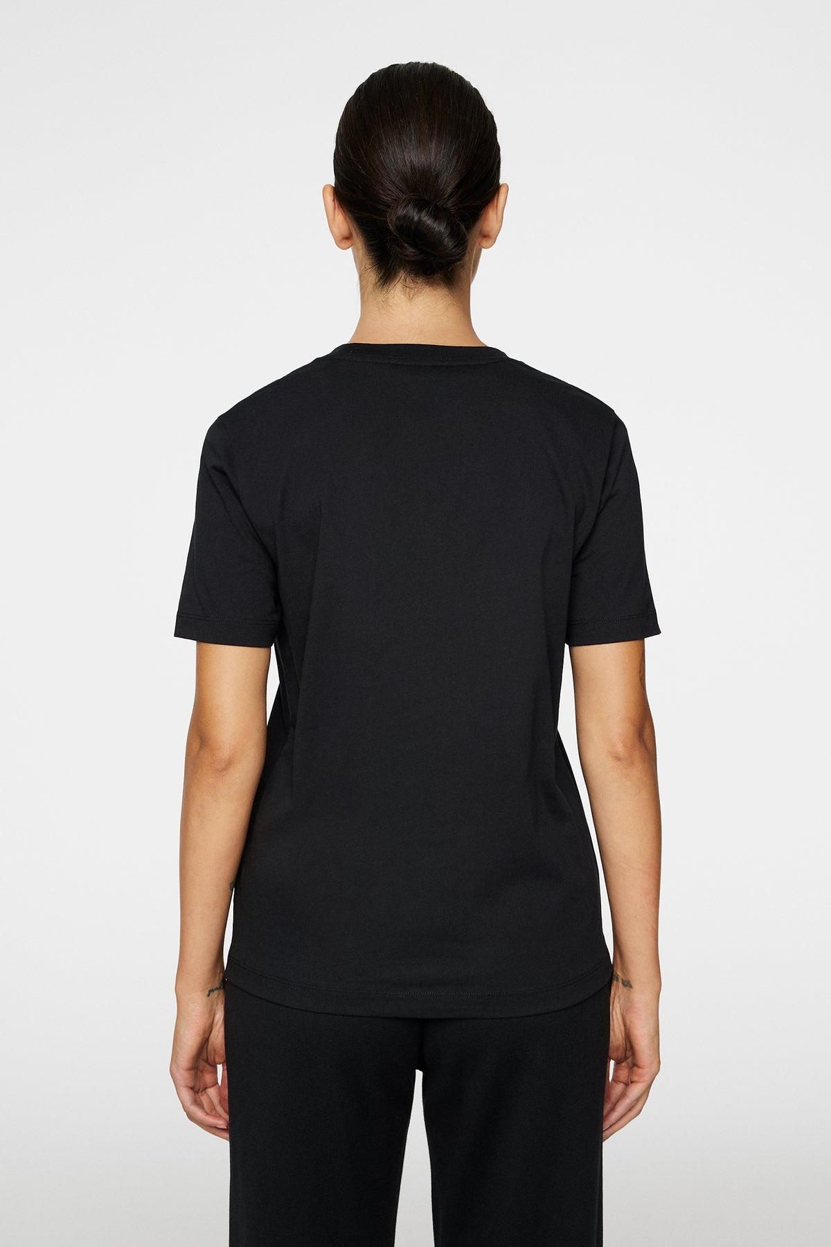 W Alpha T-shirt in Black by J.Lindeberg