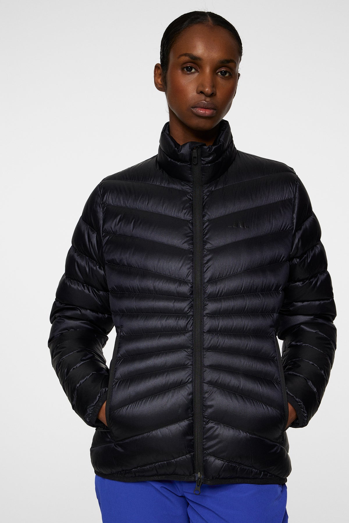 Lara Light Down Jacket in Black by J.Lindeberg