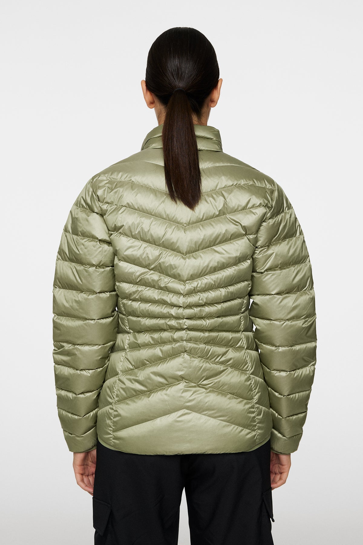 Lara Light Down Jacket in Oil Green by J.Lindeberg