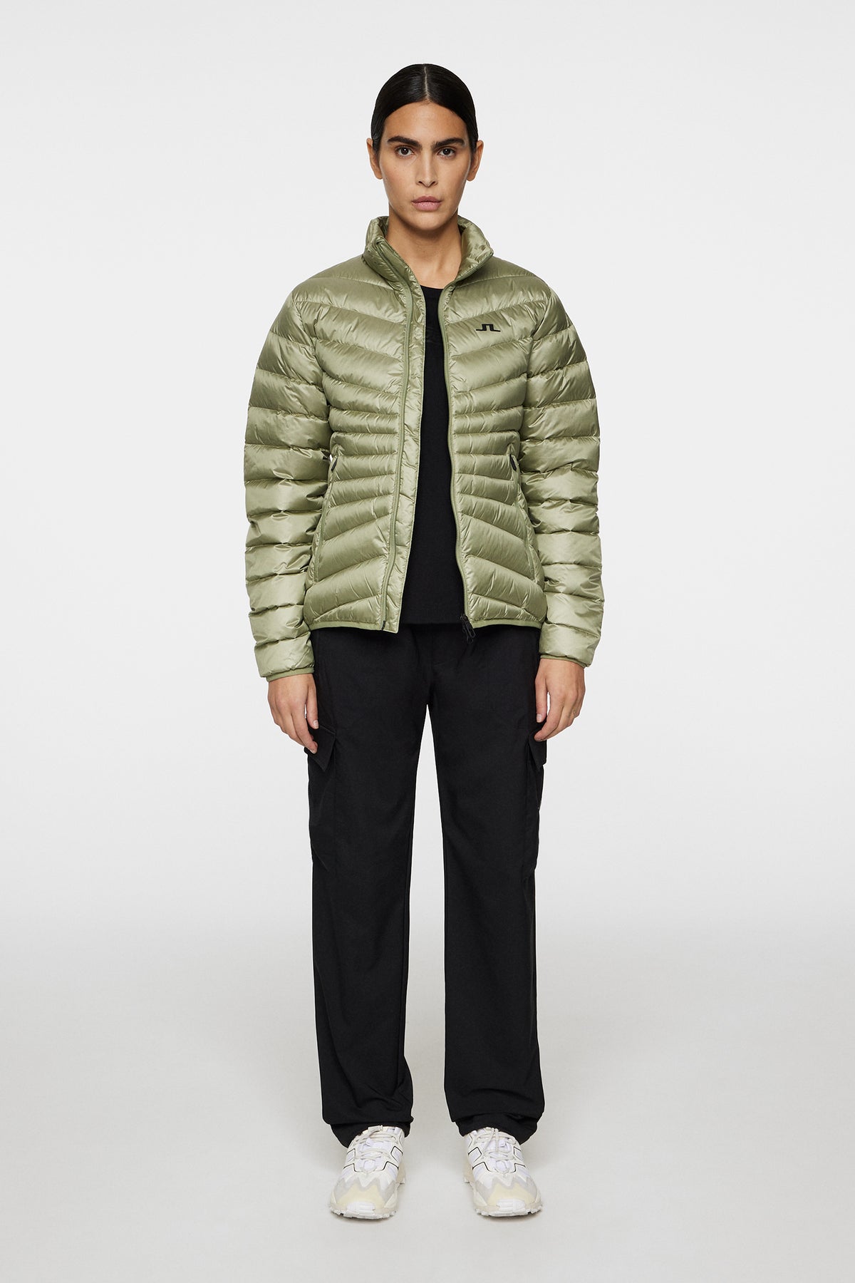 Lara Light Down Jacket in Oil Green by J.Lindeberg