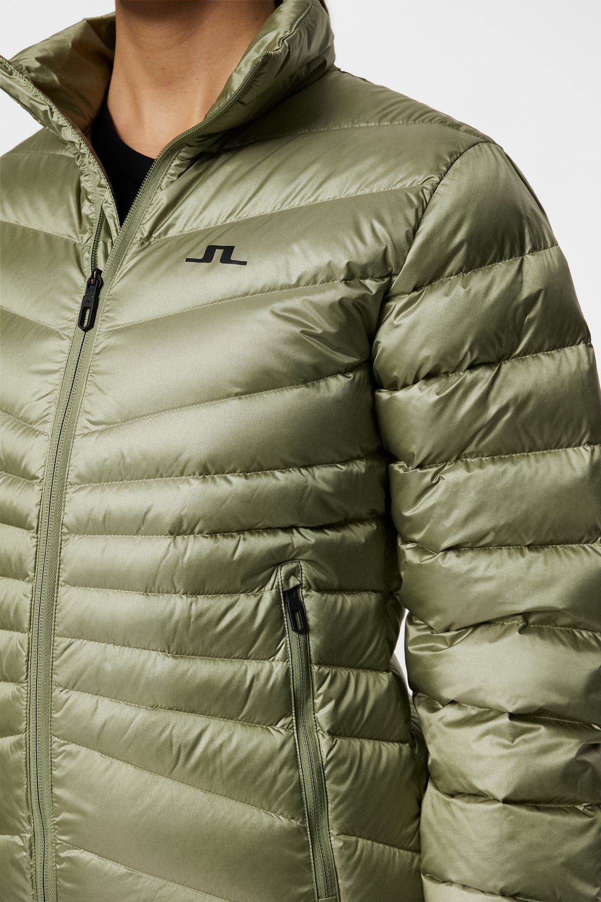 Lara Light Down Jacket in Oil Green by J.Lindeberg