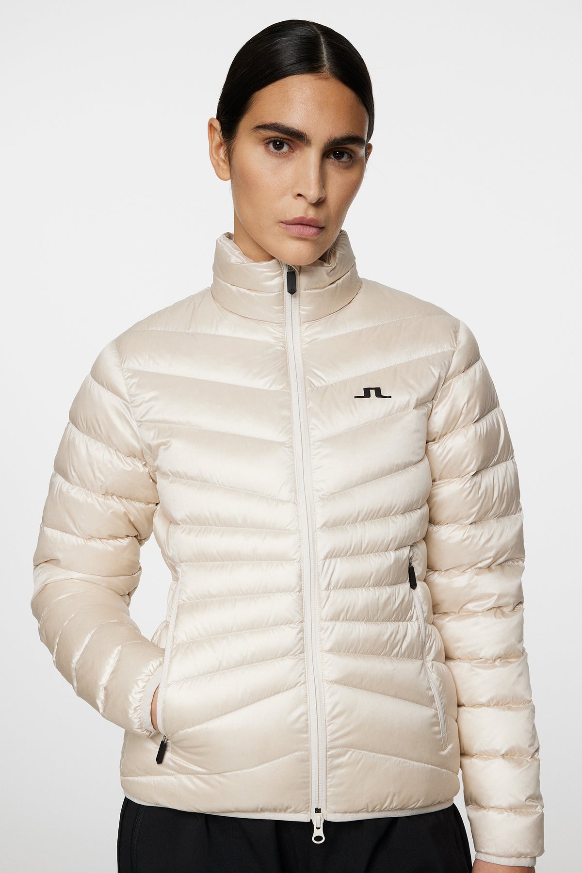 Lara Light Down Jacket in Moonbeam by J.Lindeberg