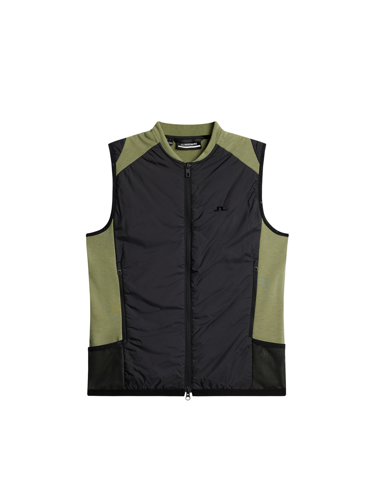 Sanaa Hybrid Vest in Oil Green by J.Lindeberg