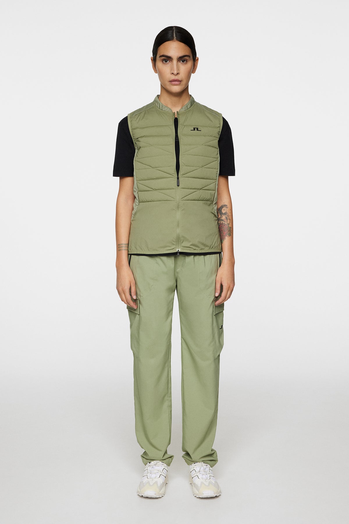 Juliana Pro Pack Vest in Oil Green by J.Lindeberg