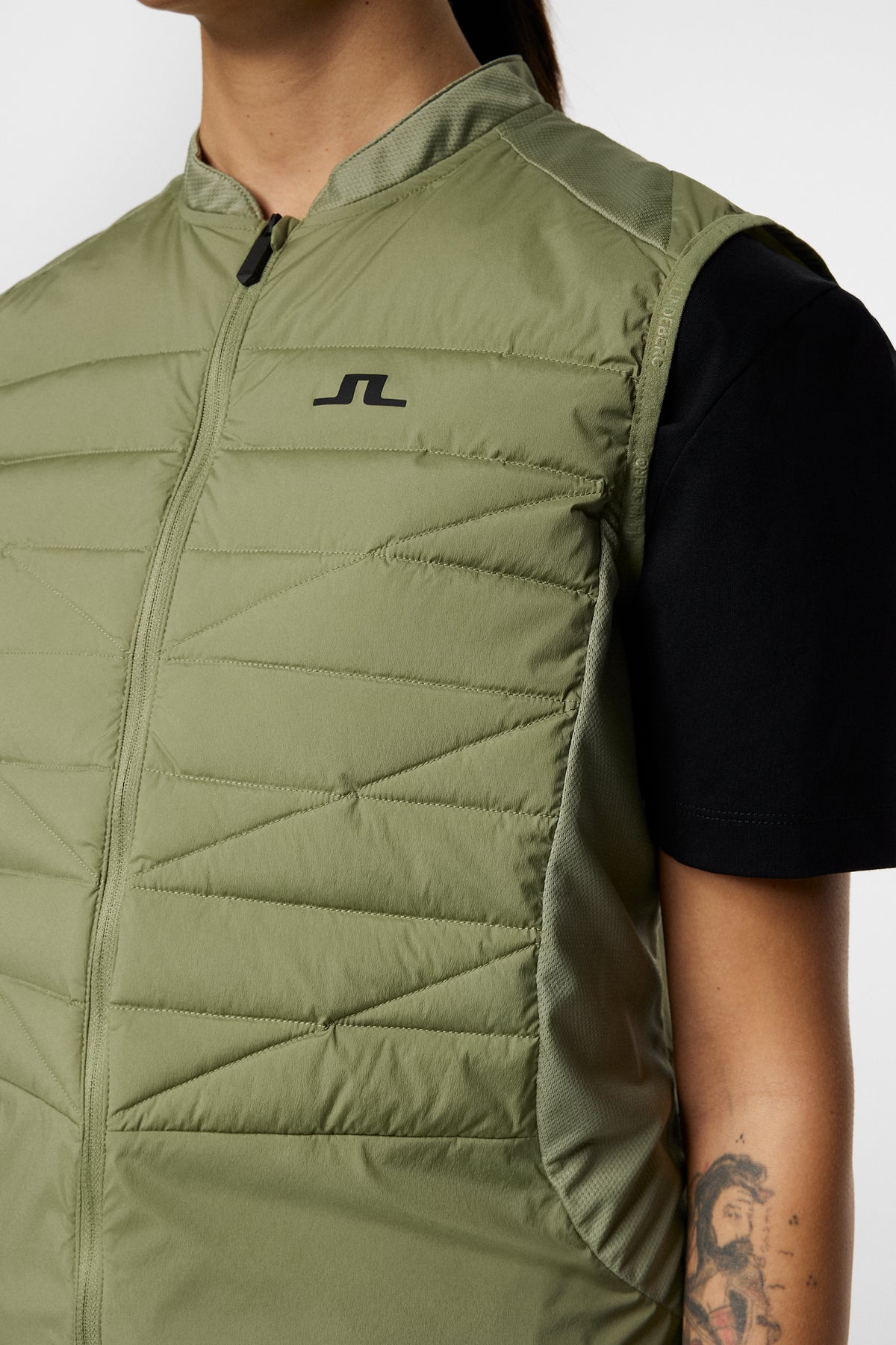 Juliana Pro Pack Vest in Oil Green by J.Lindeberg