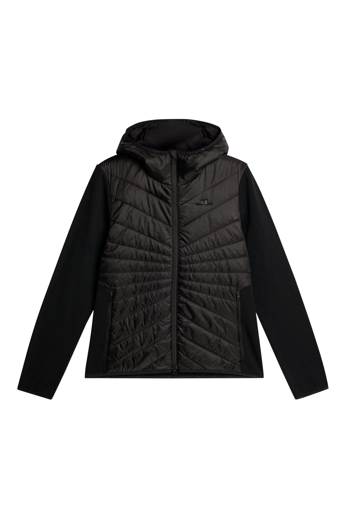 Gemma Hybrid Hood in Black by J.Lindeberg