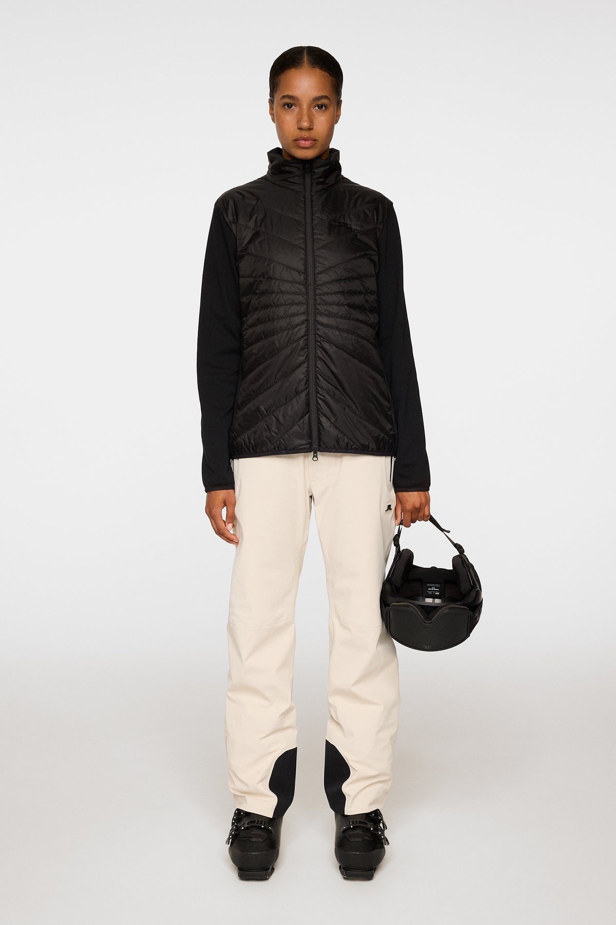 Gemma Hybrid Jacket in Black by J.Lindeberg