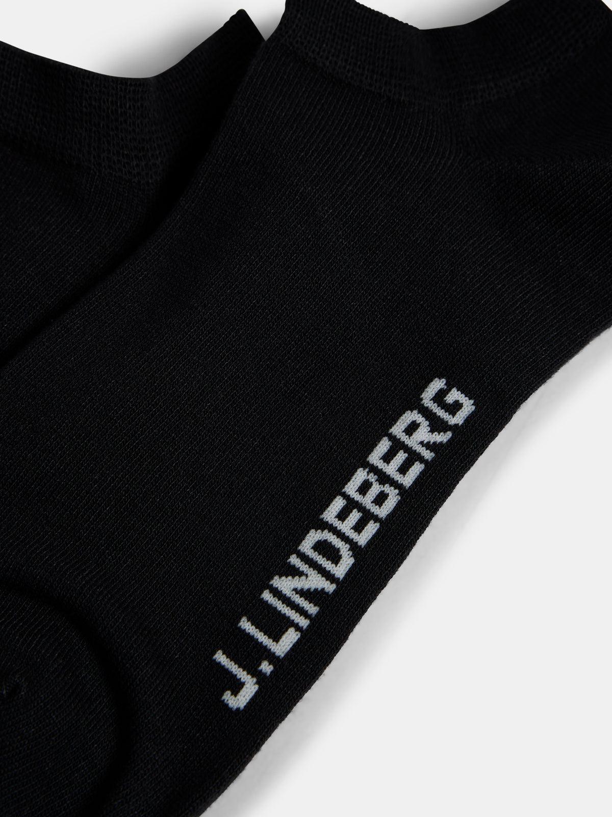 Ankle Bamboo Sock in Black by J.Lindeberg