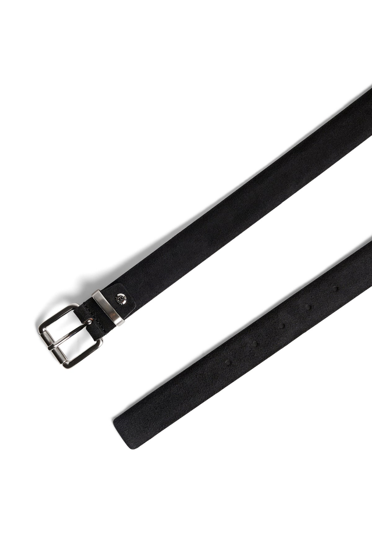 Bobby Suede Belt in Black by J.Lindeberg