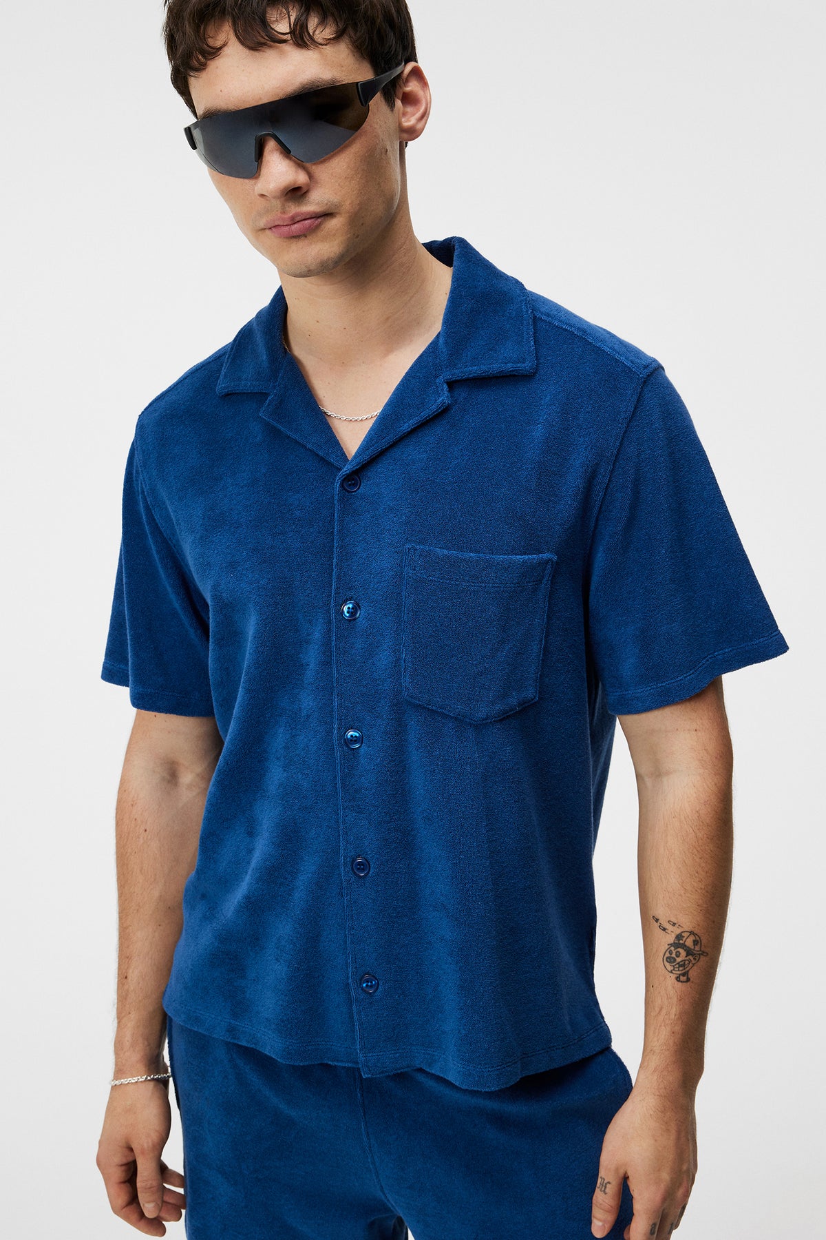 Ted Terry Resort Shirt in Estate Blue by J.Lindeberg