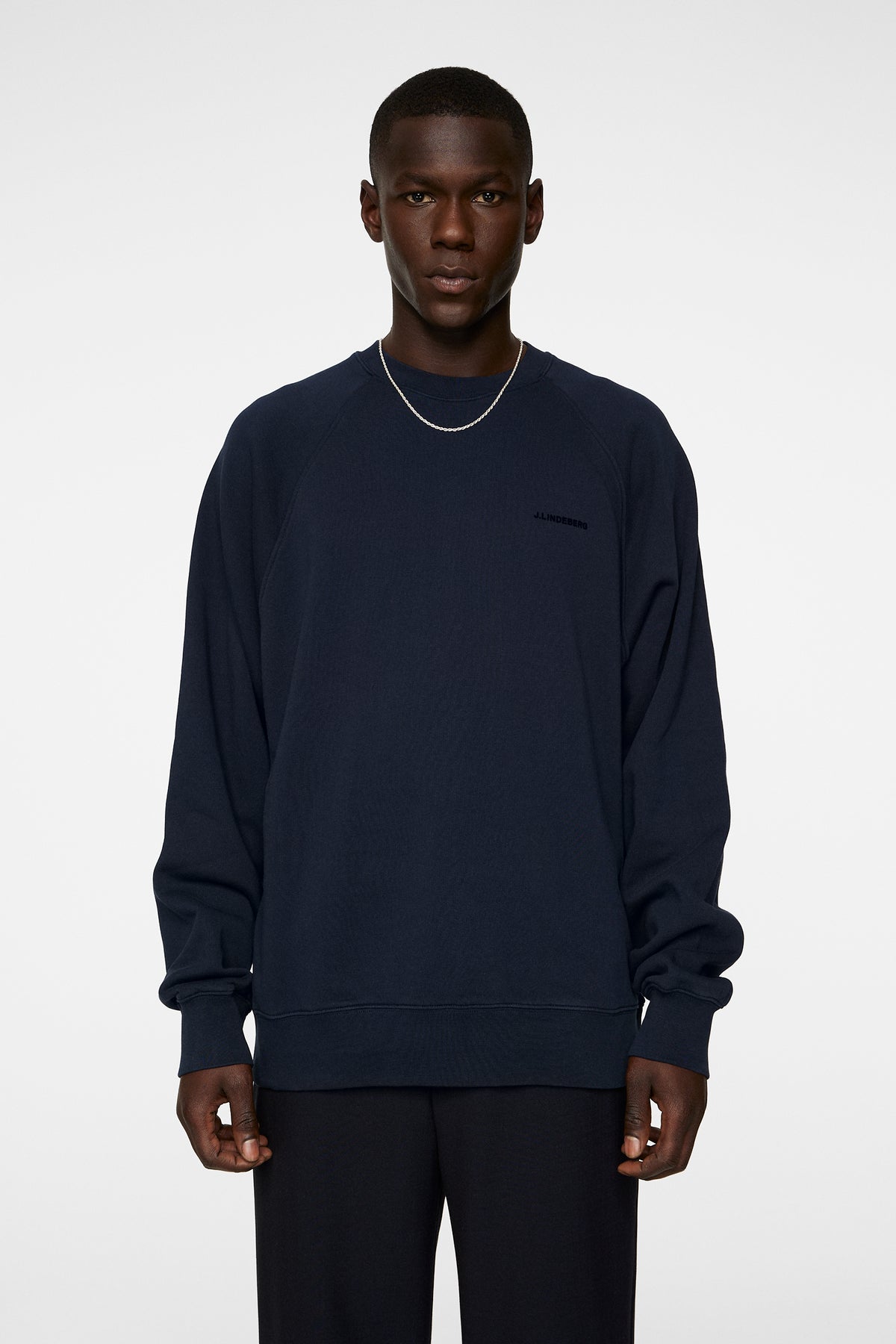 Callan Crew Neck in JL Navy by J.Lindeberg
