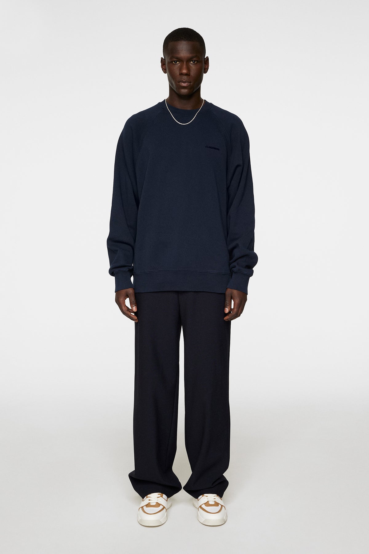 Callan Crew Neck in JL Navy by J.Lindeberg