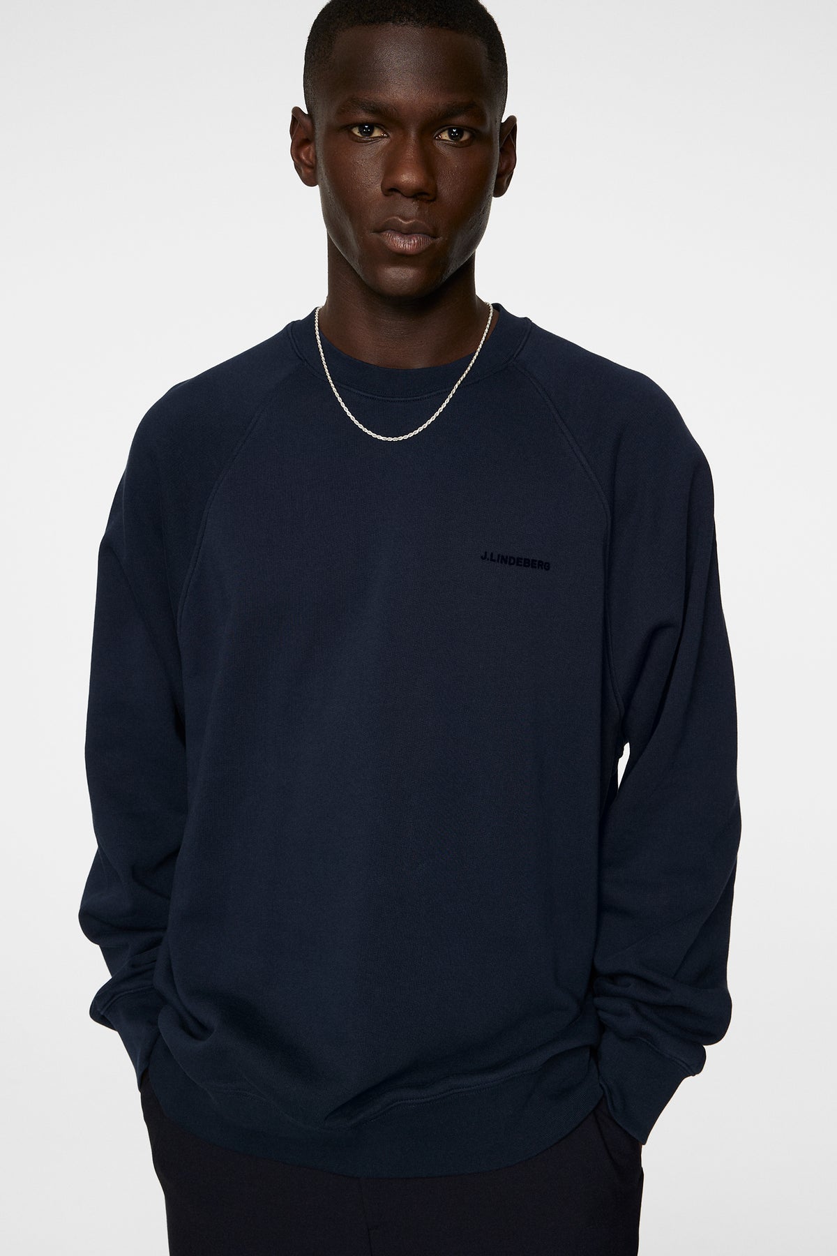 Callan Crew Neck in JL Navy by J.Lindeberg