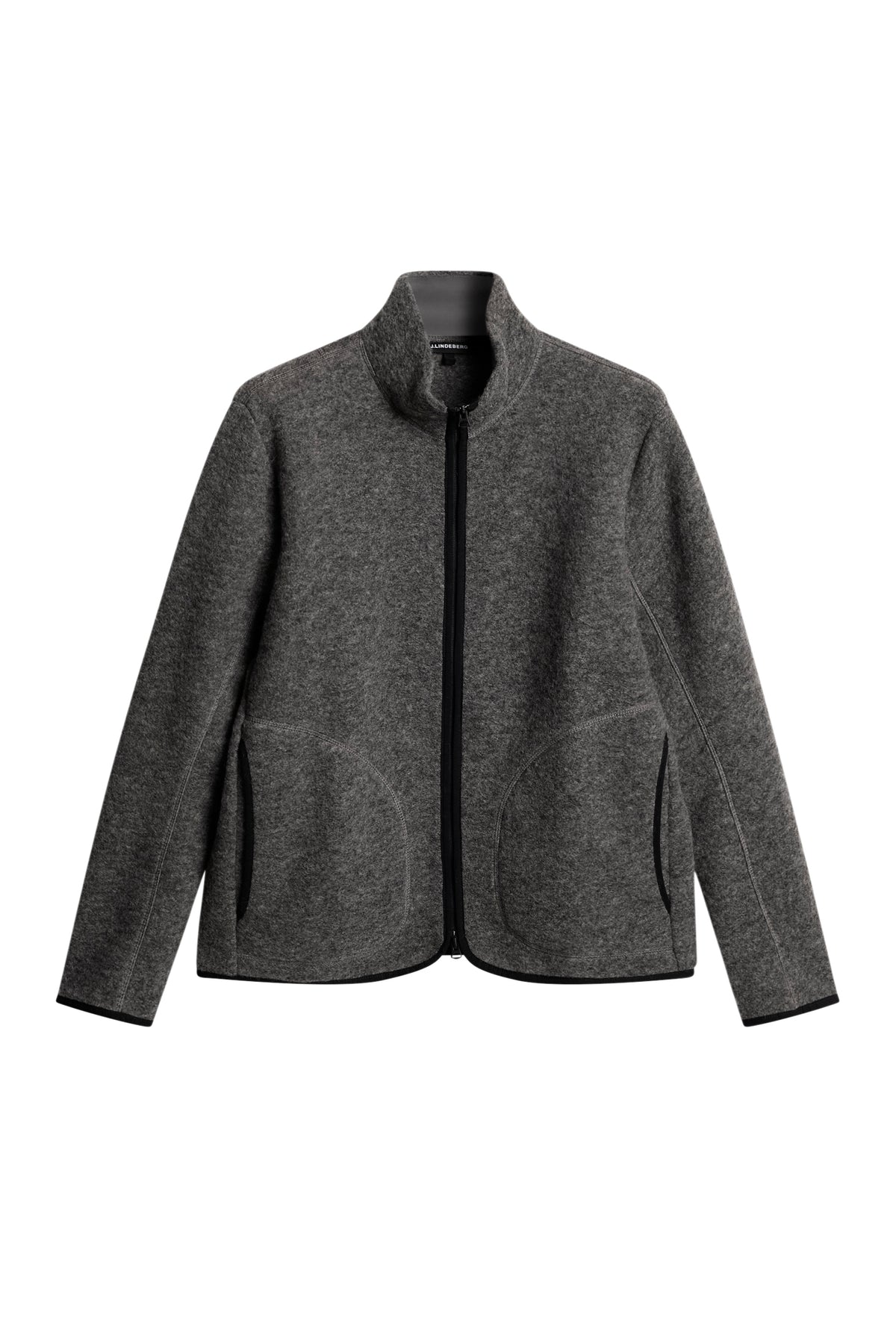 Dustin Wool Fleece Jacket in Light Grey Melange by J.Lindeberg